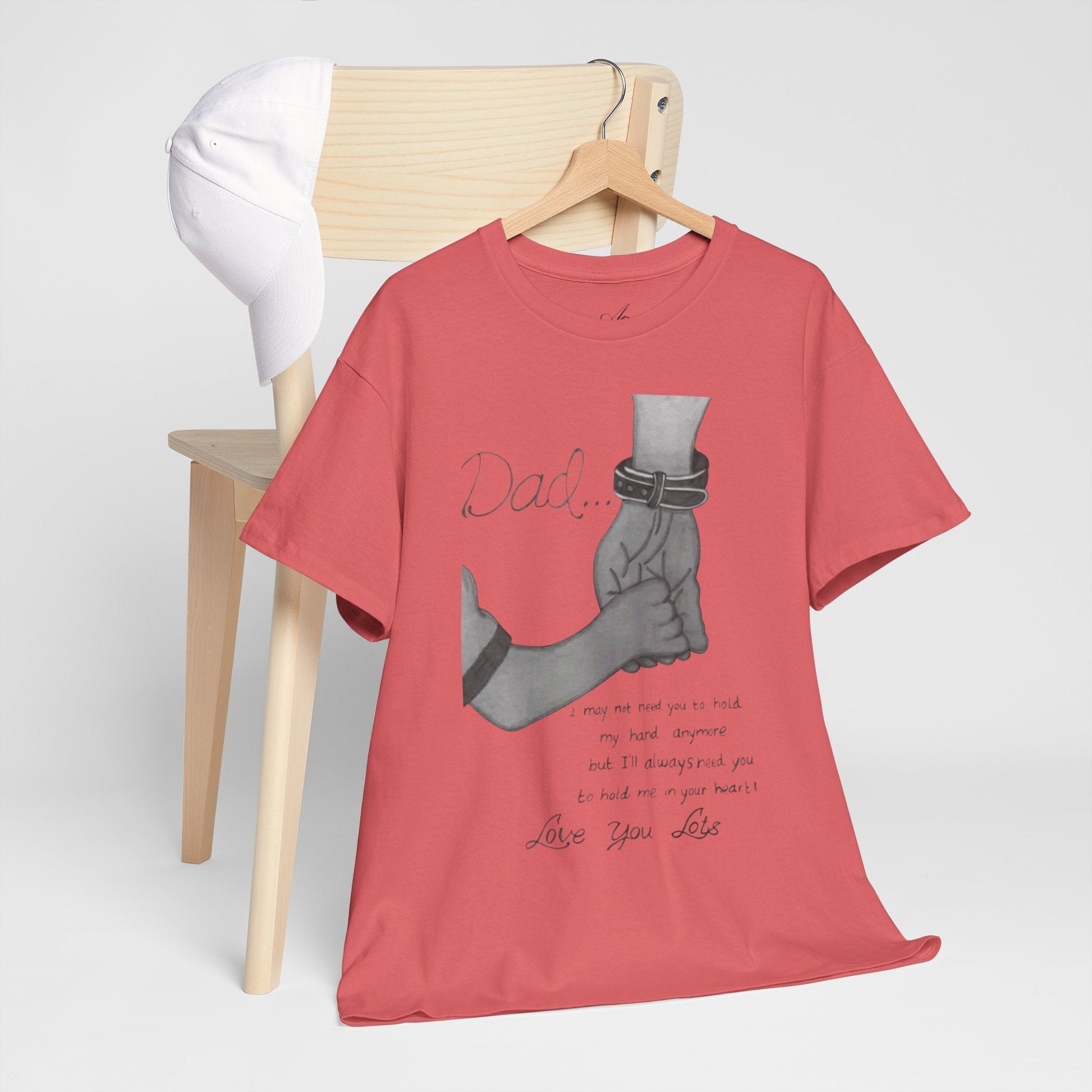Heartfelt Dad Tee, Perfect Gift for Father's Day, Casual Wear, Family Bonding, Unisex Cotton Shirt, Thoughtful Keepsake - Metamorphosis Creations