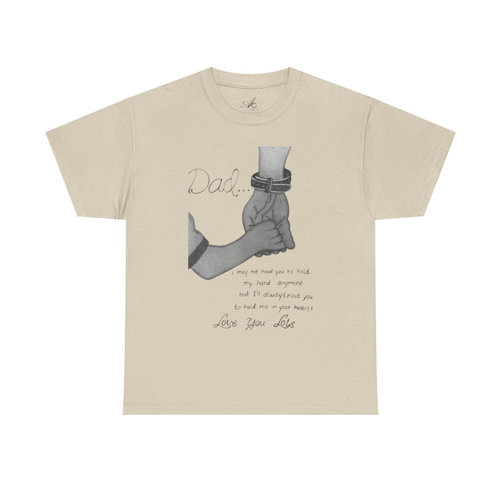 Heartfelt Dad Tee, Perfect Gift for Father's Day, Casual Wear, Family Bonding, Unisex Cotton Shirt, Thoughtful Keepsake - Metamorphosis Creations