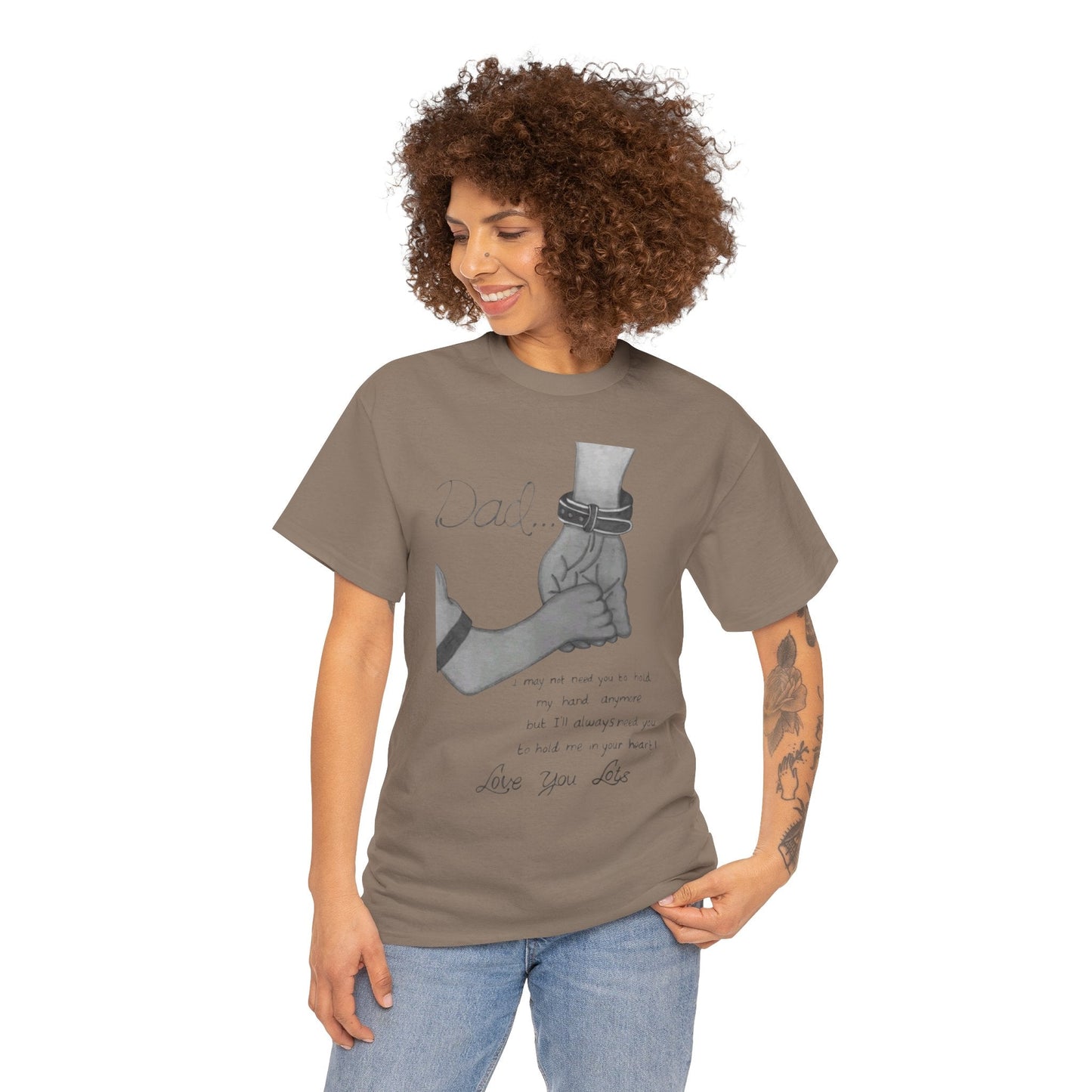 Heartfelt Dad Tee, Perfect Gift for Father's Day, Casual Wear, Family Bonding, Unisex Cotton Shirt, Thoughtful Keepsake - Metamorphosis Creations
