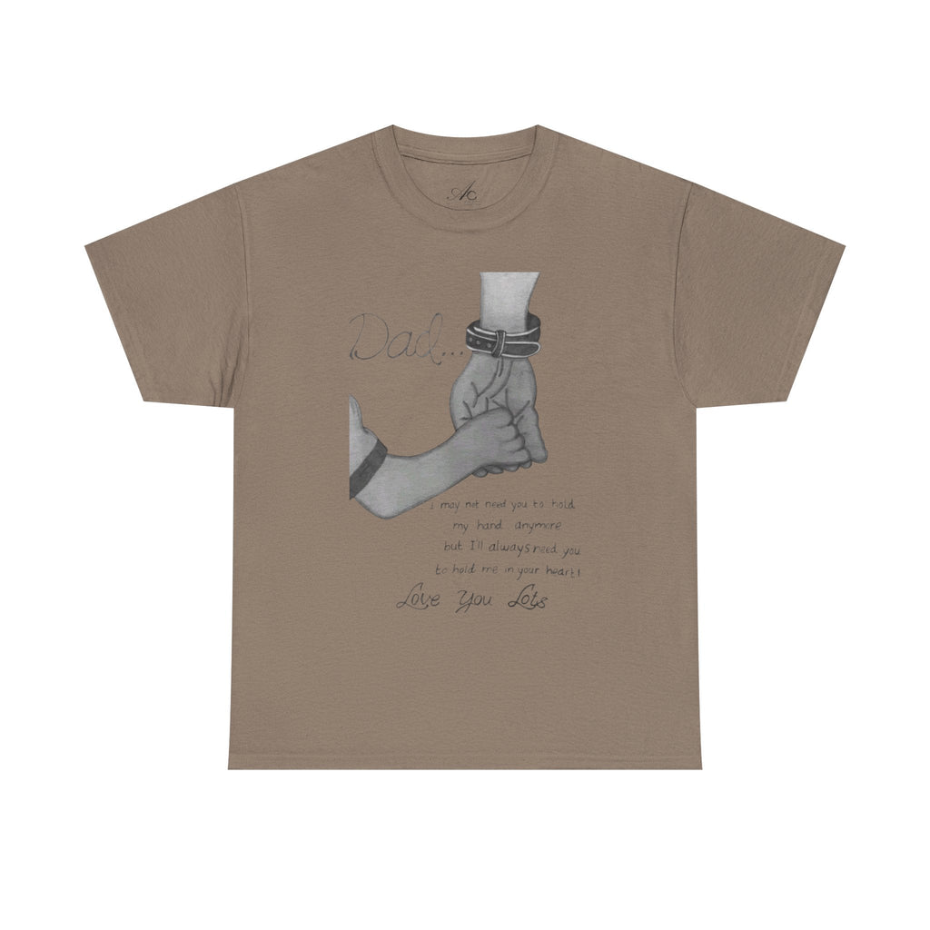 Heartfelt Dad Tee, Perfect Gift for Father's Day, Casual Wear, Family Bonding, Unisex Cotton Shirt, Thoughtful Keepsake - Metamorphosis Creations