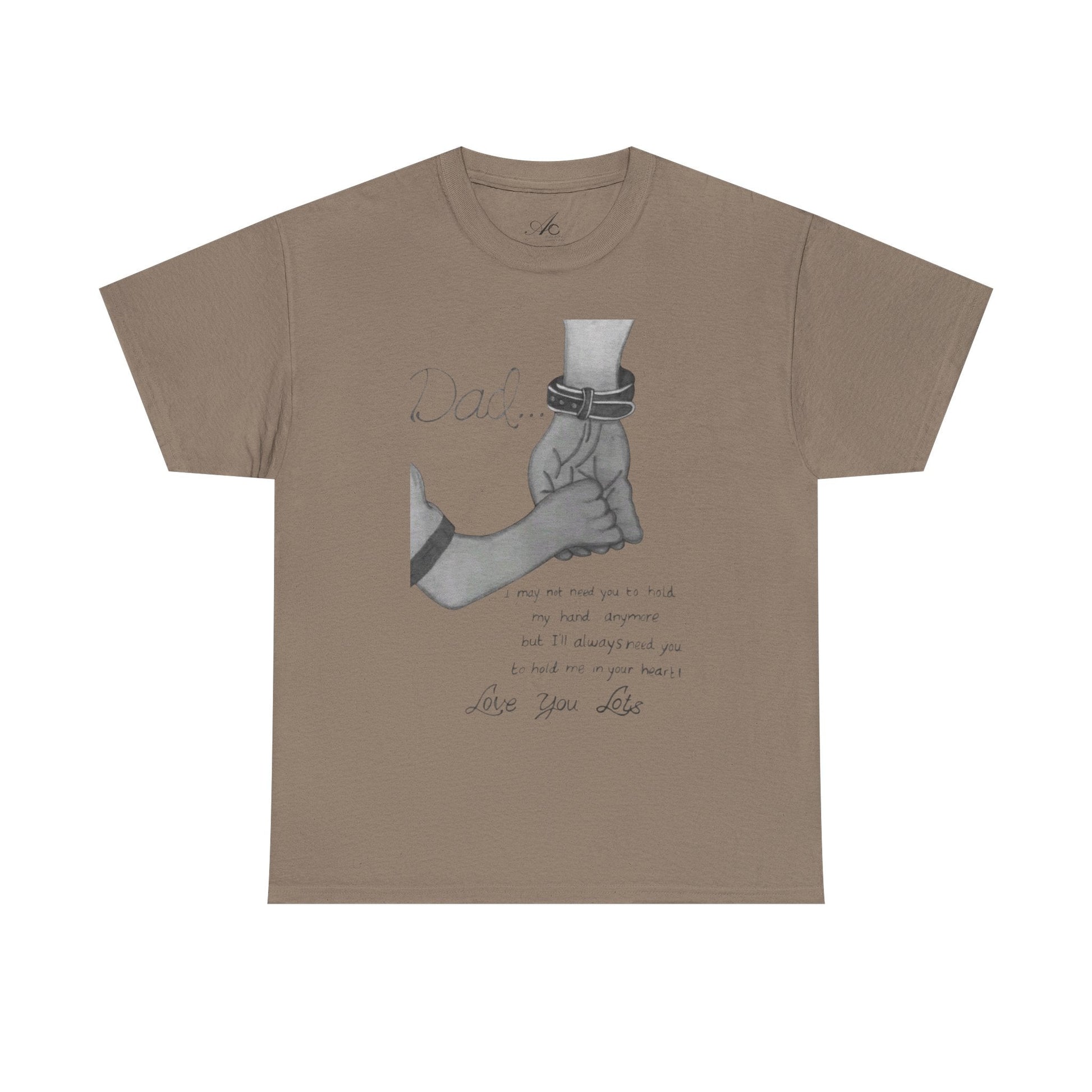 Heartfelt Dad Tee, Perfect Gift for Father's Day, Casual Wear, Family Bonding, Unisex Cotton Shirt, Thoughtful Keepsake - Metamorphosis Creations