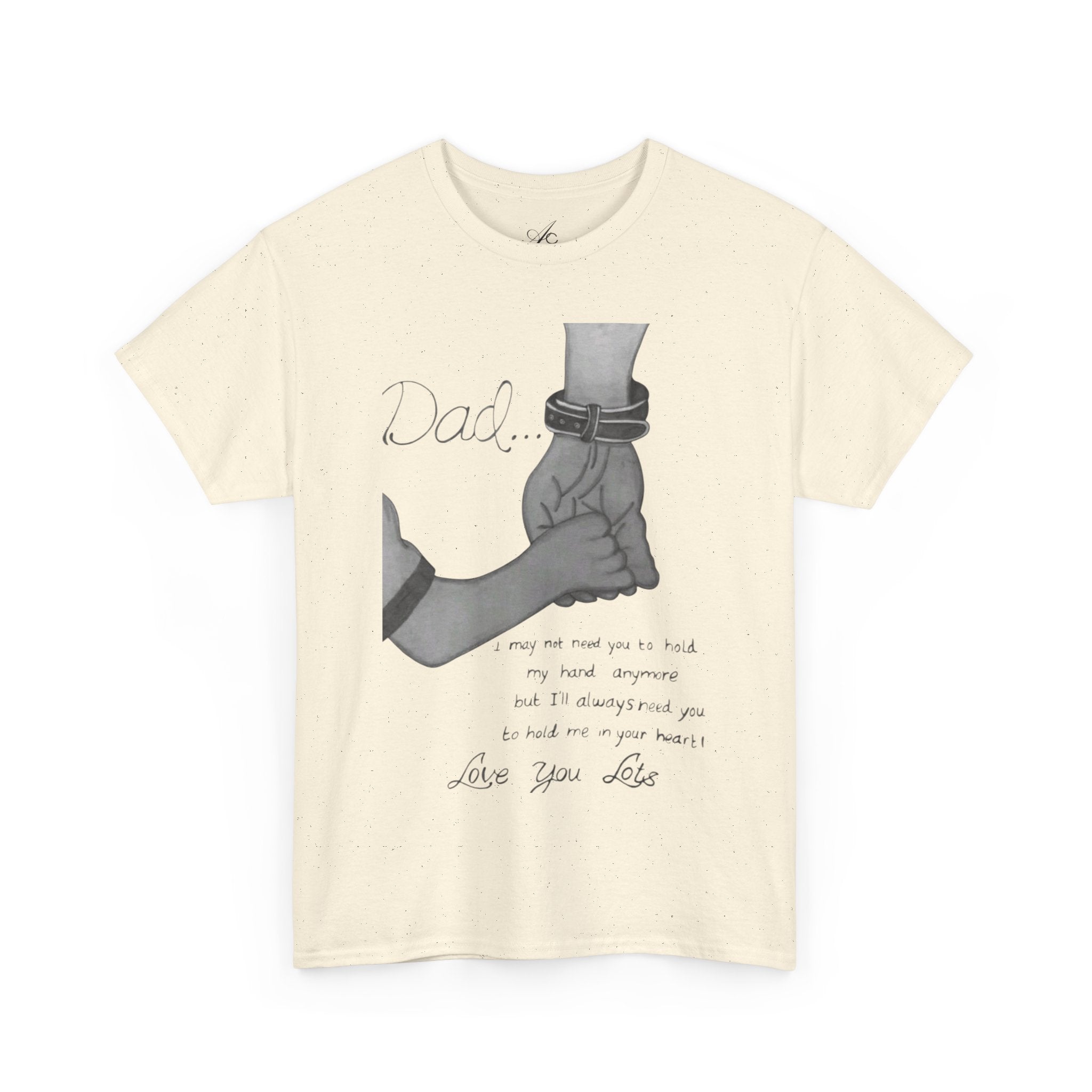 Heartfelt Dad Tee, Perfect Gift for Father's Day, Casual Wear, Family Bonding, Unisex Cotton Shirt, Thoughtful Keepsake - Metamorphosis Creations