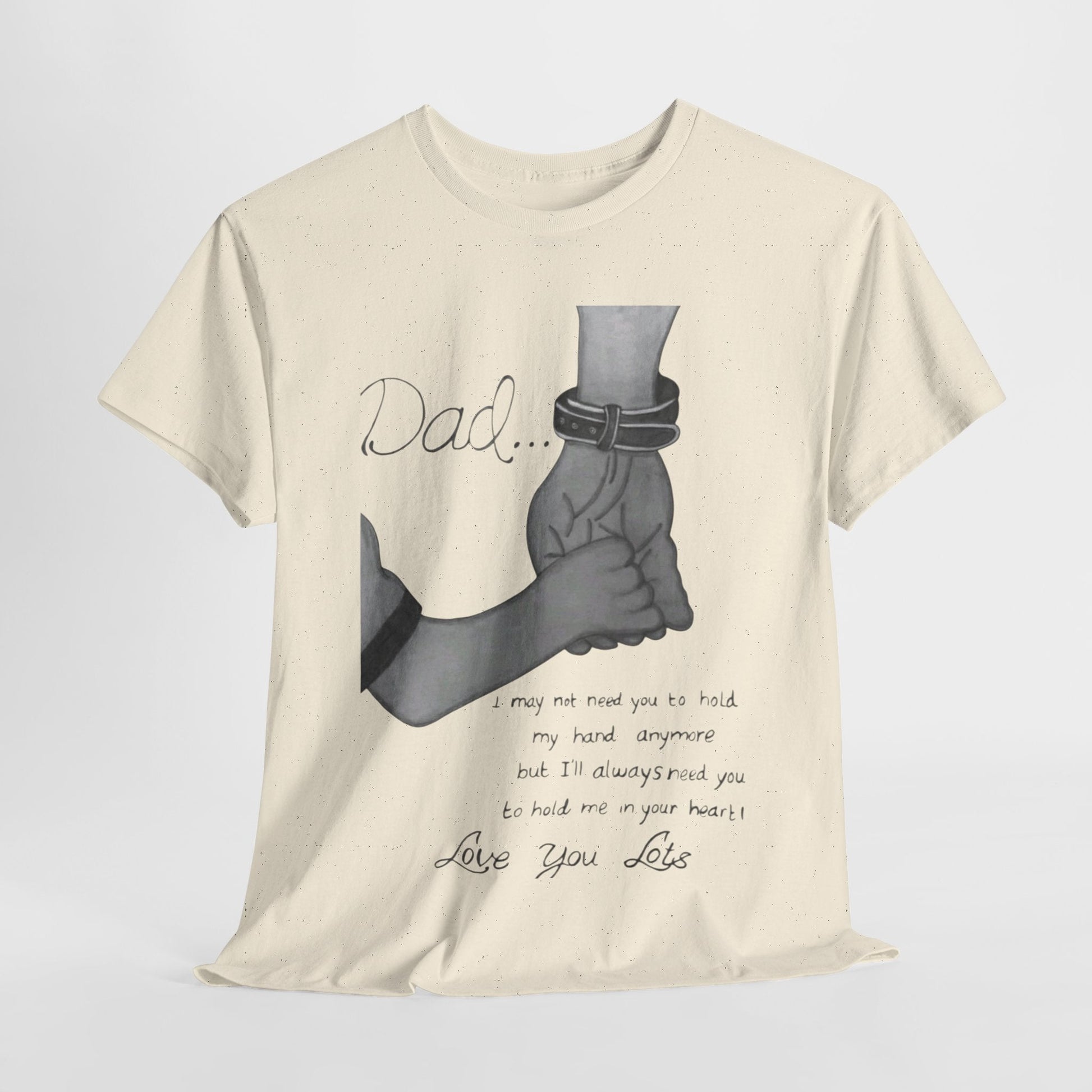 Heartfelt Dad Tee, Perfect Gift for Father's Day, Casual Wear, Family Bonding, Unisex Cotton Shirt, Thoughtful Keepsake - Metamorphosis Creations