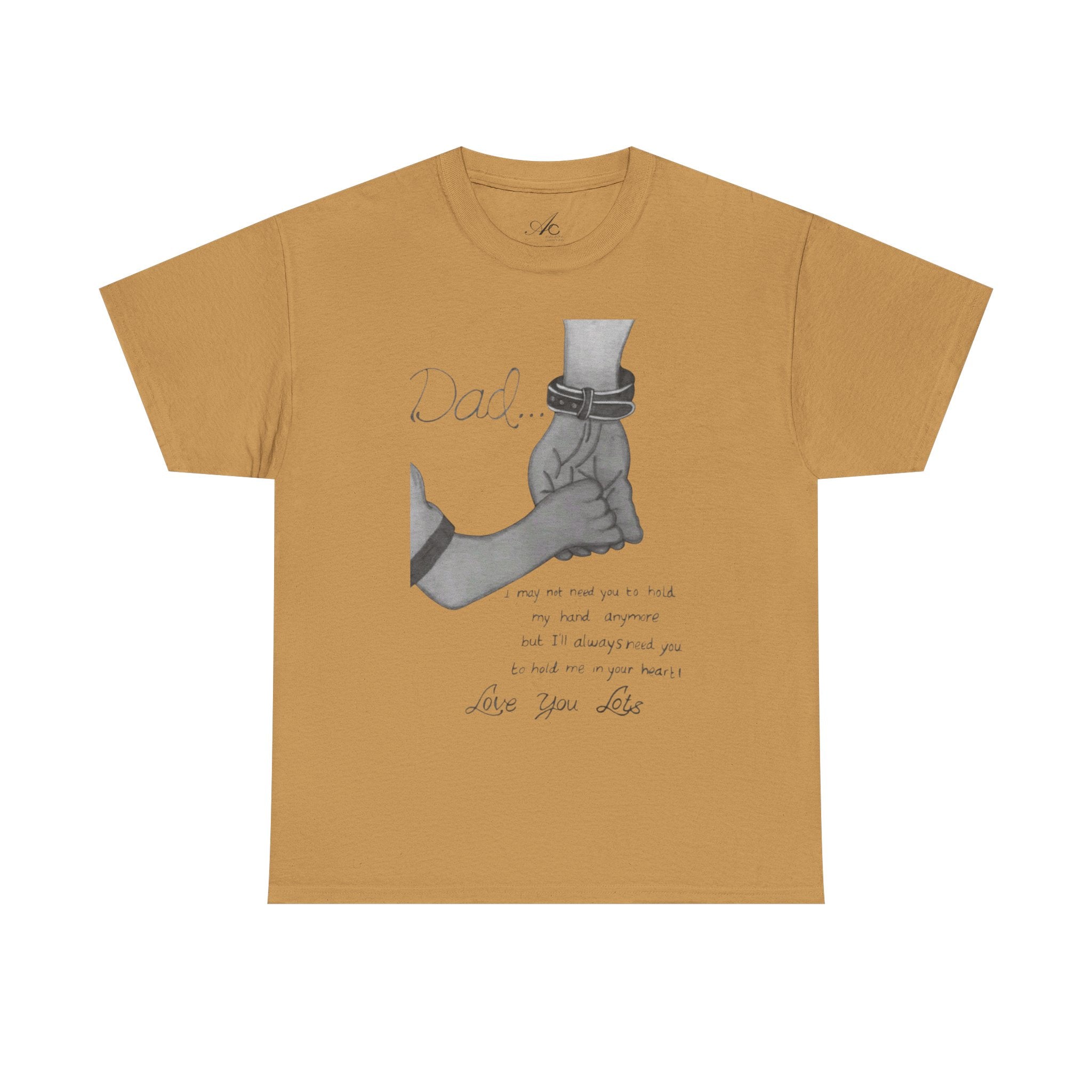 Heartfelt Dad Tee, Perfect Gift for Father's Day, Casual Wear, Family Bonding, Unisex Cotton Shirt, Thoughtful Keepsake - Metamorphosis Creations