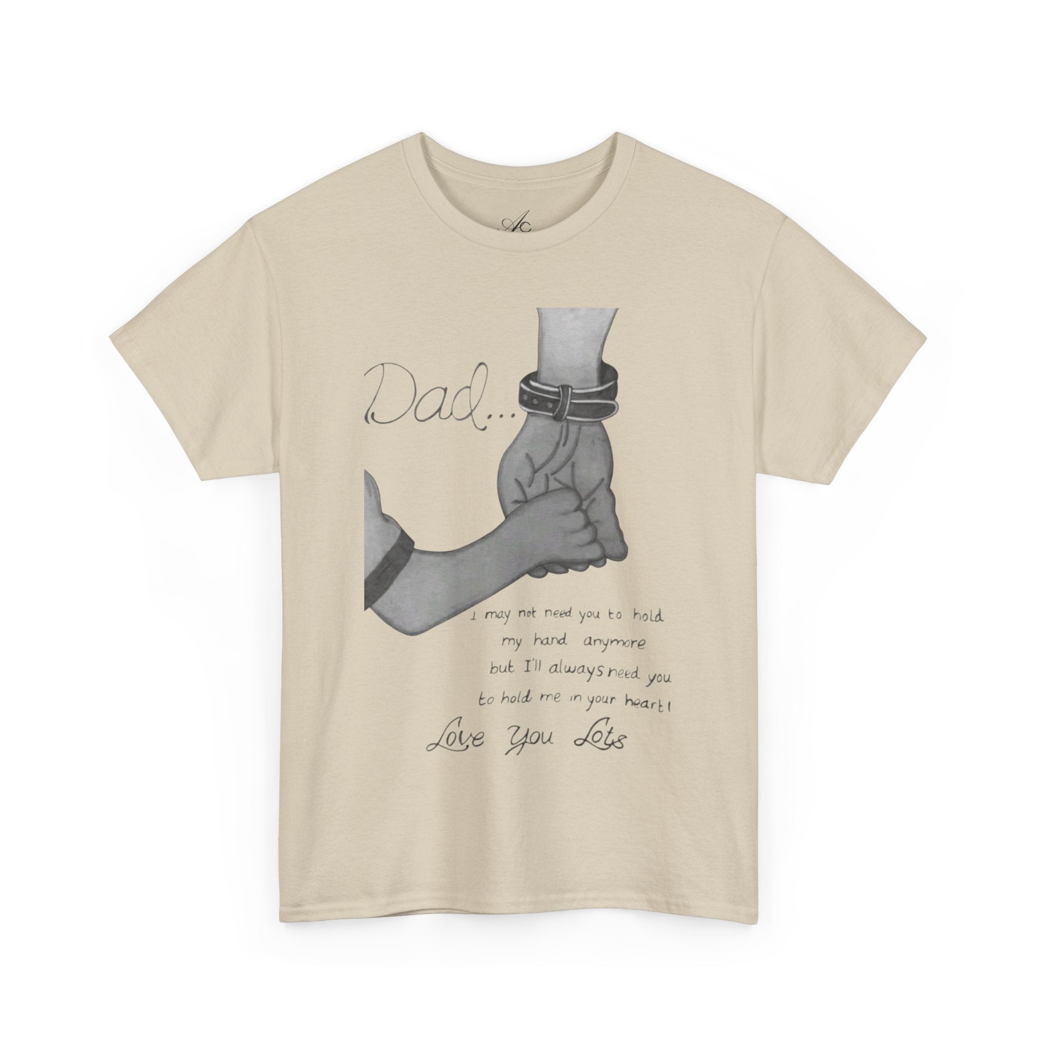 Heartfelt Dad Tee, Perfect Gift for Father's Day, Casual Wear, Family Bonding, Unisex Cotton Shirt, Thoughtful Keepsake - Metamorphosis Creations