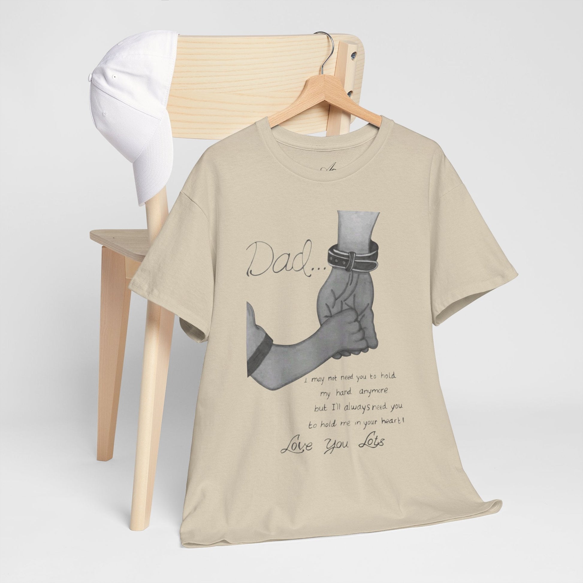 Heartfelt Dad Tee, Perfect Gift for Father's Day, Casual Wear, Family Bonding, Unisex Cotton Shirt, Thoughtful Keepsake - Metamorphosis Creations