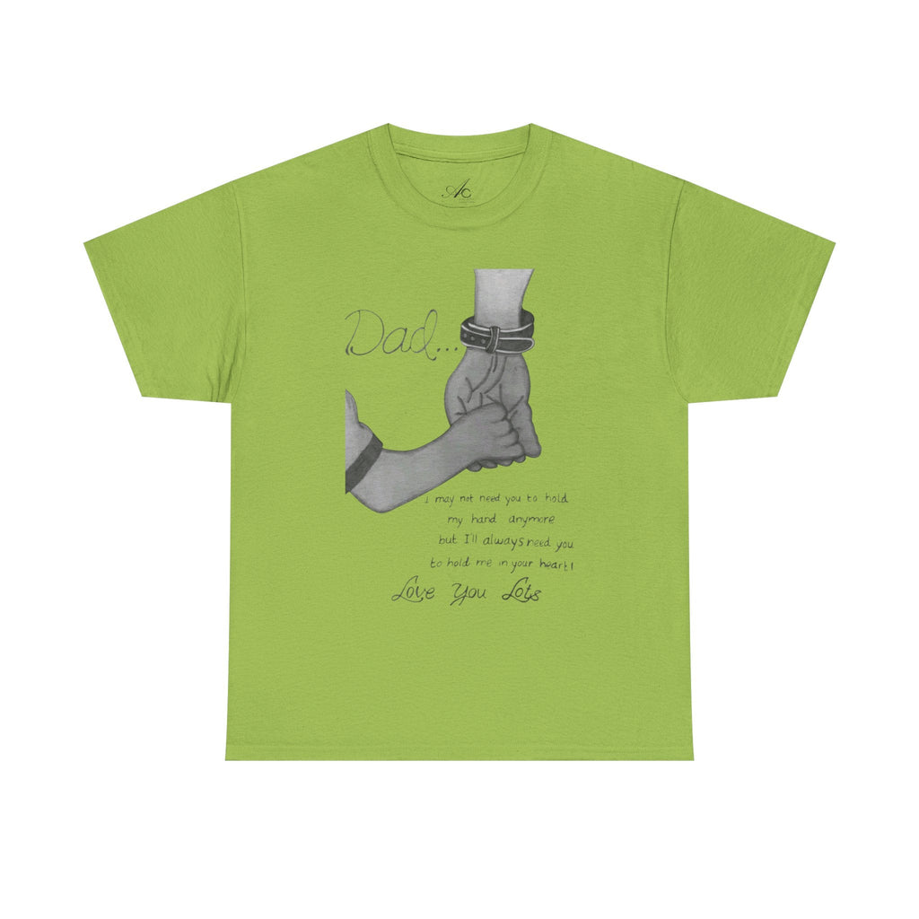 Heartfelt Dad Tee, Perfect Gift for Father's Day, Casual Wear, Family Bonding, Unisex Cotton Shirt, Thoughtful Keepsake - Metamorphosis Creations