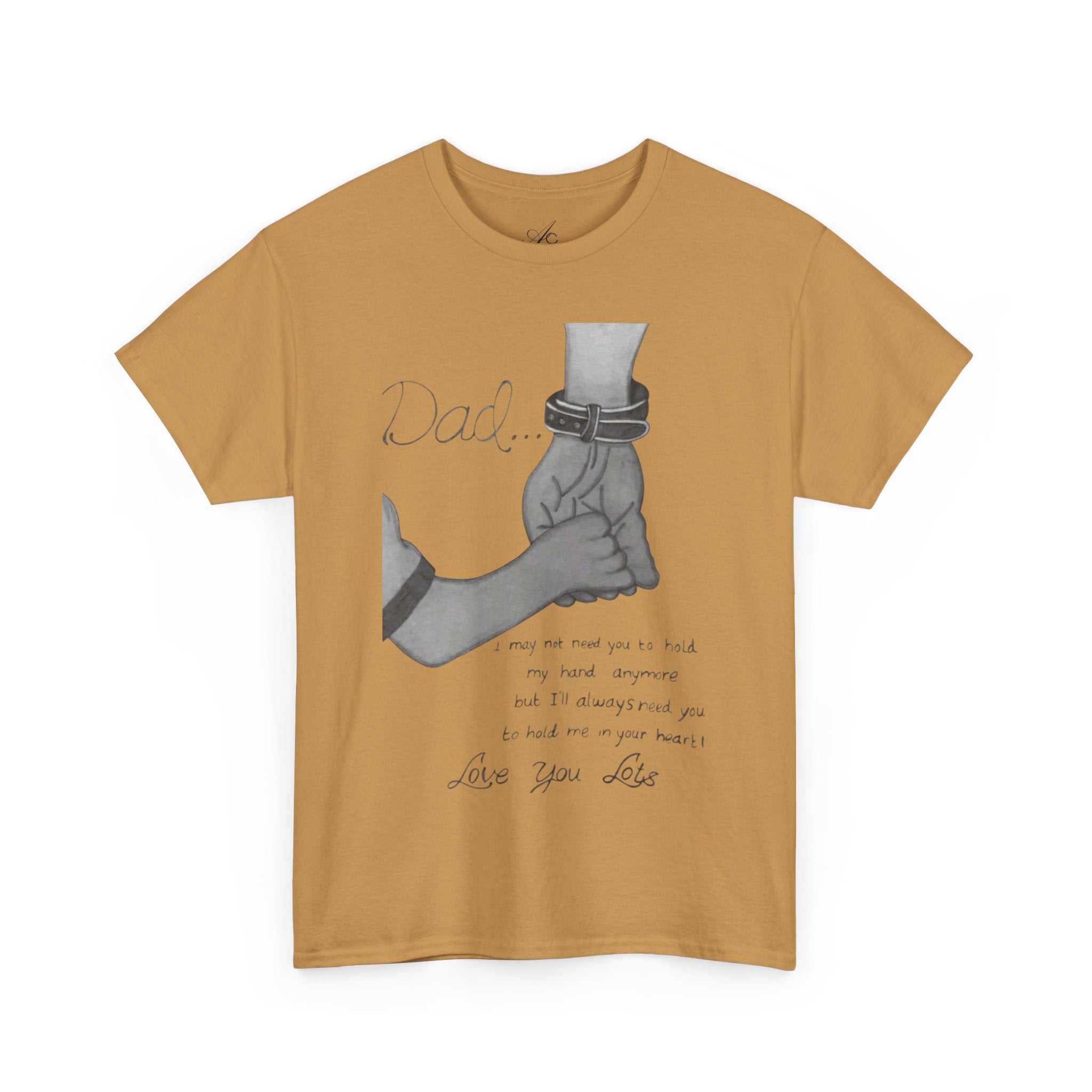 Heartfelt Dad Tee, Perfect Gift for Father's Day, Casual Wear, Family Bonding, Unisex Cotton Shirt, Thoughtful Keepsake - Metamorphosis Creations