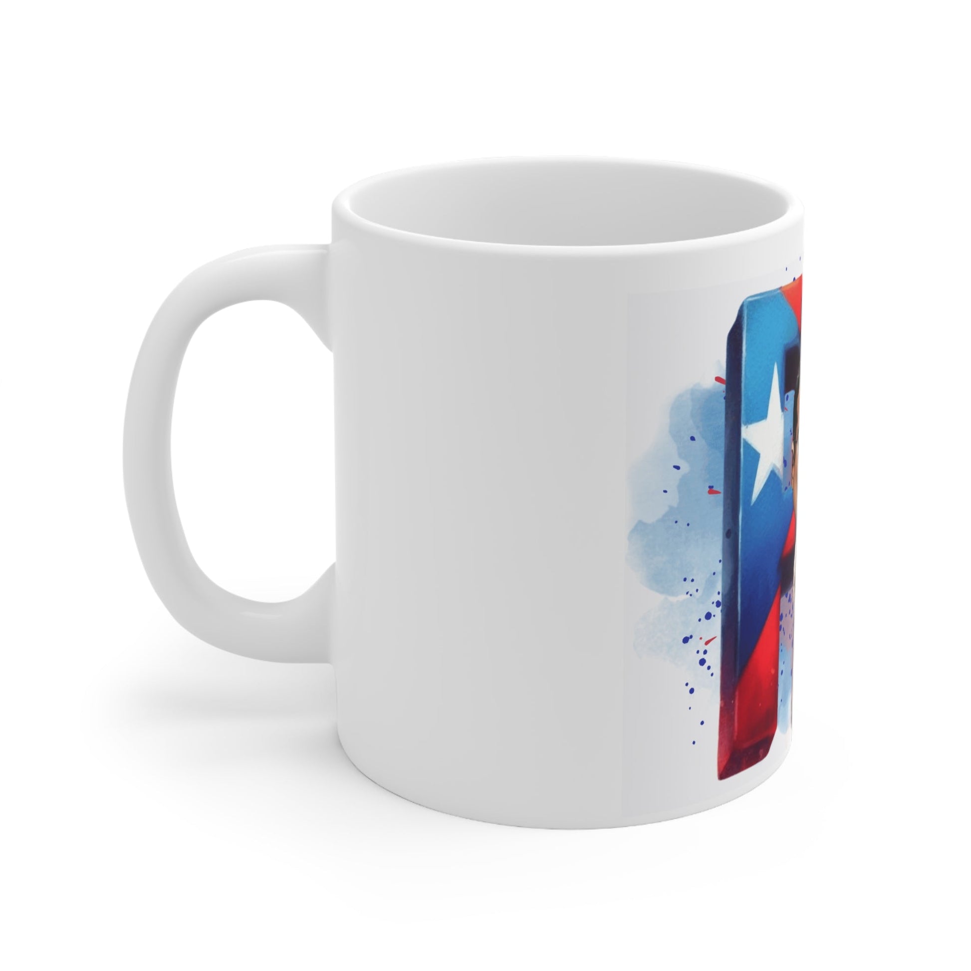 Herencia de Puerto Rican Pride Mug, 11oz Coffee Cup, Cultural Gift, Caricature Design, Unique Kitchenware, Hispanic Heritage - Metamorphosis Creations