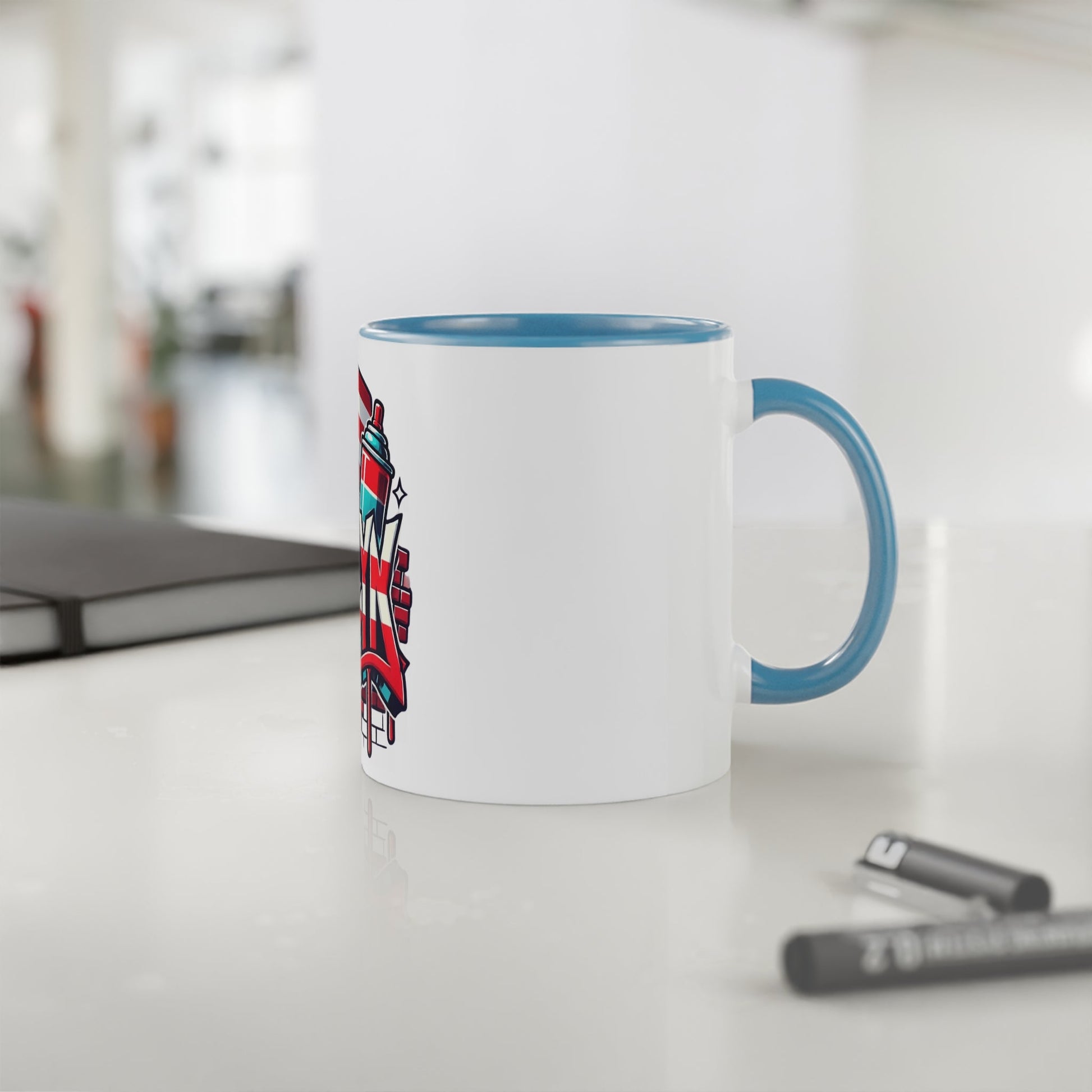 Herencia de Puerto Rico Brooklyn Street Art Mug, Perfect for Coffee Lovers, Urban Decor, Gift for New Yorkers, Retro Art Collectible - Metamorphosis Creations