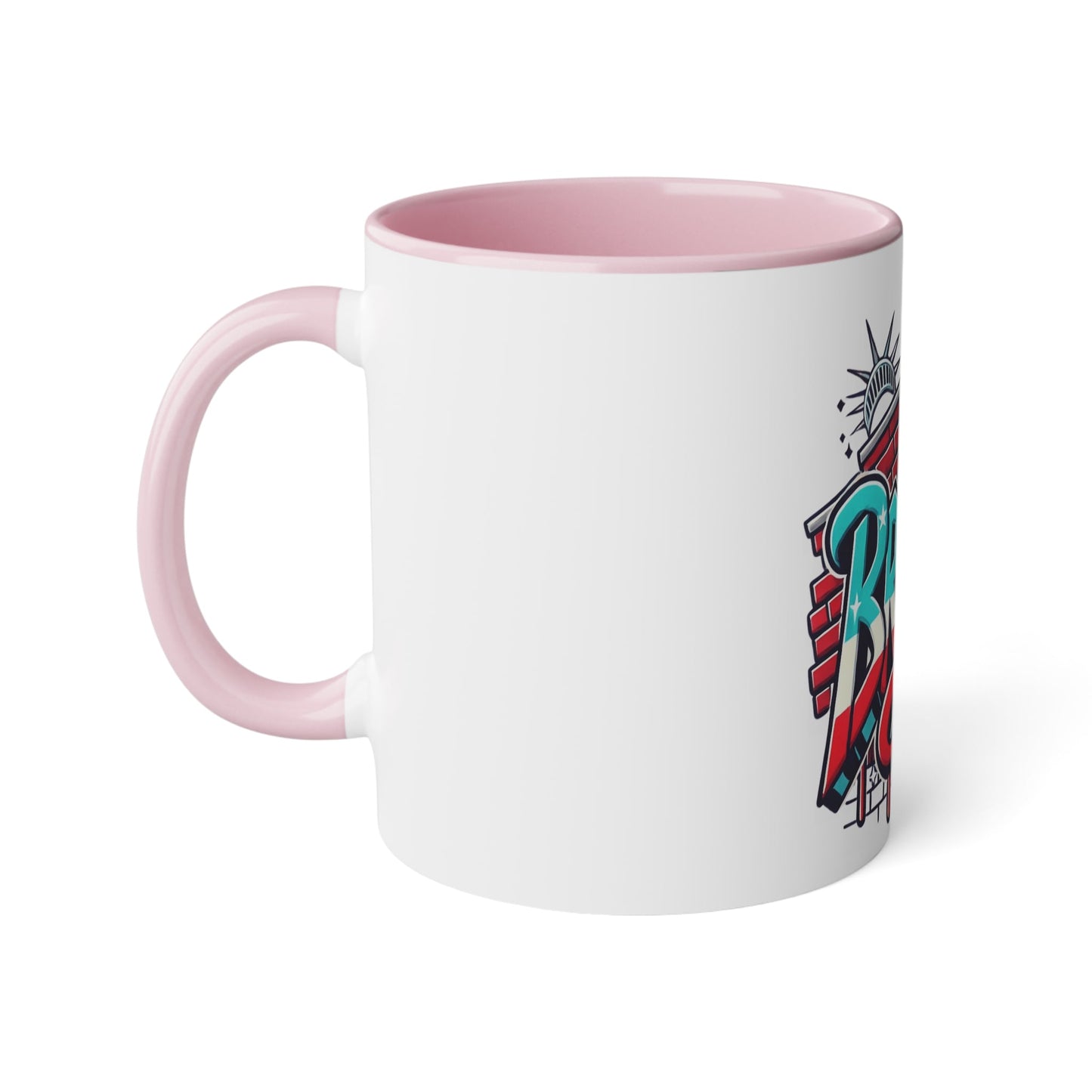 Herencia de Puerto Rico Brooklyn Street Art Mug, Perfect for Coffee Lovers, Urban Decor, Gift for New Yorkers, Retro Art Collectible - Metamorphosis Creations