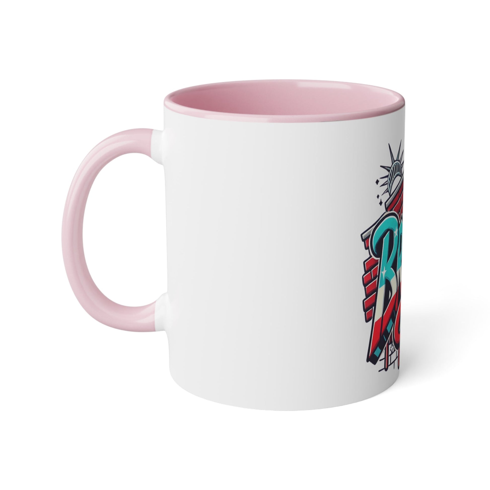 Herencia de Puerto Rico Brooklyn Street Art Mug, Perfect for Coffee Lovers, Urban Decor, Gift for New Yorkers, Retro Art Collectible - Metamorphosis Creations