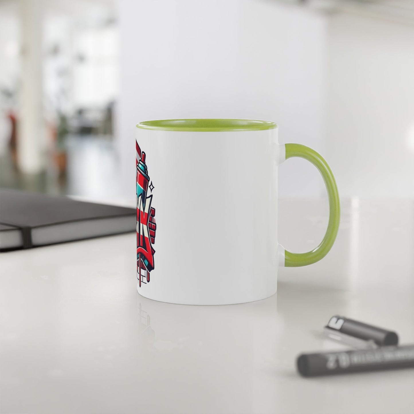 Herencia de Puerto Rico Brooklyn Street Art Mug, Perfect for Coffee Lovers, Urban Decor, Gift for New Yorkers, Retro Art Collectible - Metamorphosis Creations