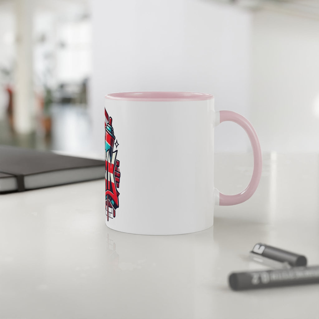 Herencia de Puerto Rico Brooklyn Street Art Mug, Perfect for Coffee Lovers, Urban Decor, Gift for New Yorkers, Retro Art Collectible - Metamorphosis Creations