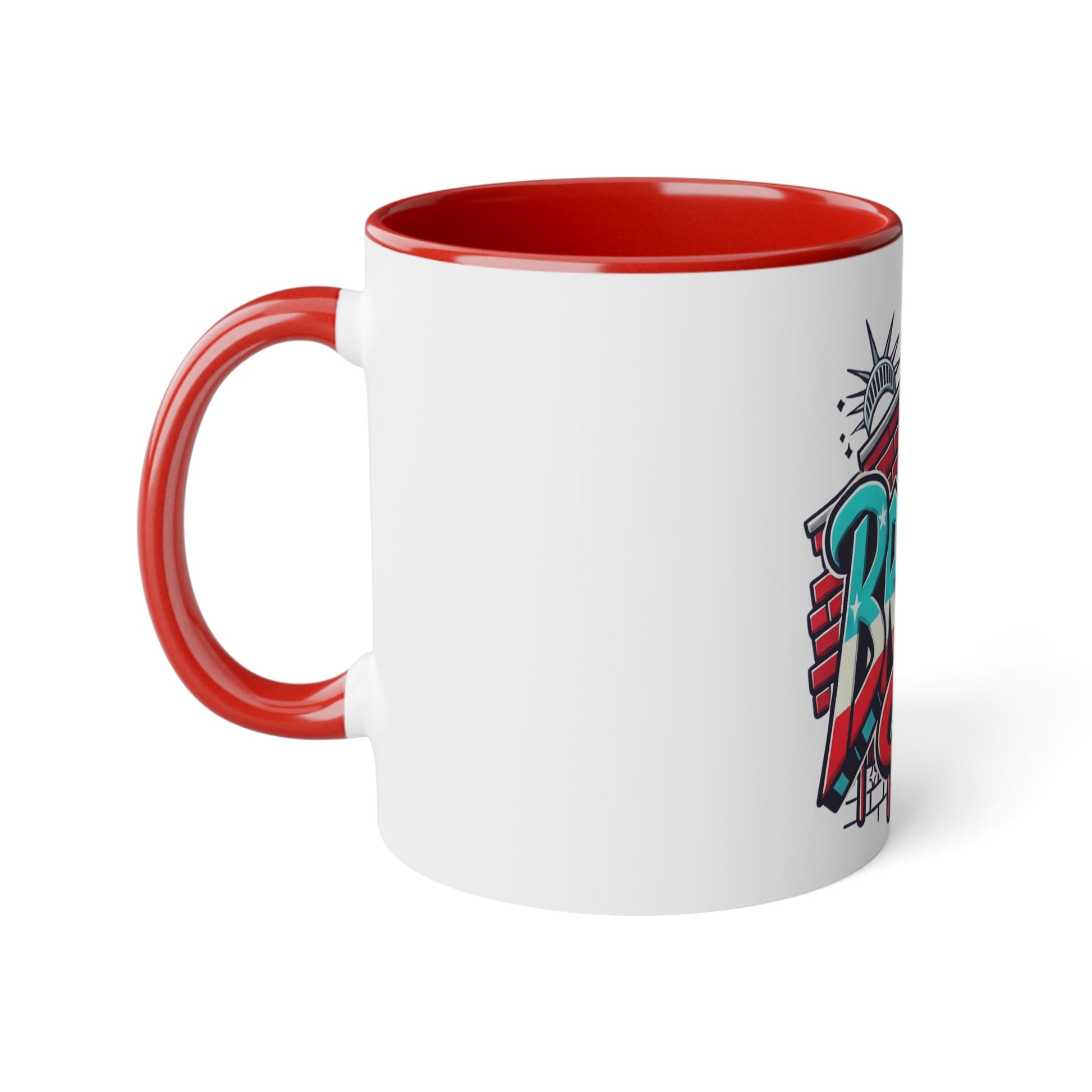 Herencia de Puerto Rico Brooklyn Street Art Mug, Perfect for Coffee Lovers, Urban Decor, Gift for New Yorkers, Retro Art Collectible - Metamorphosis Creations
