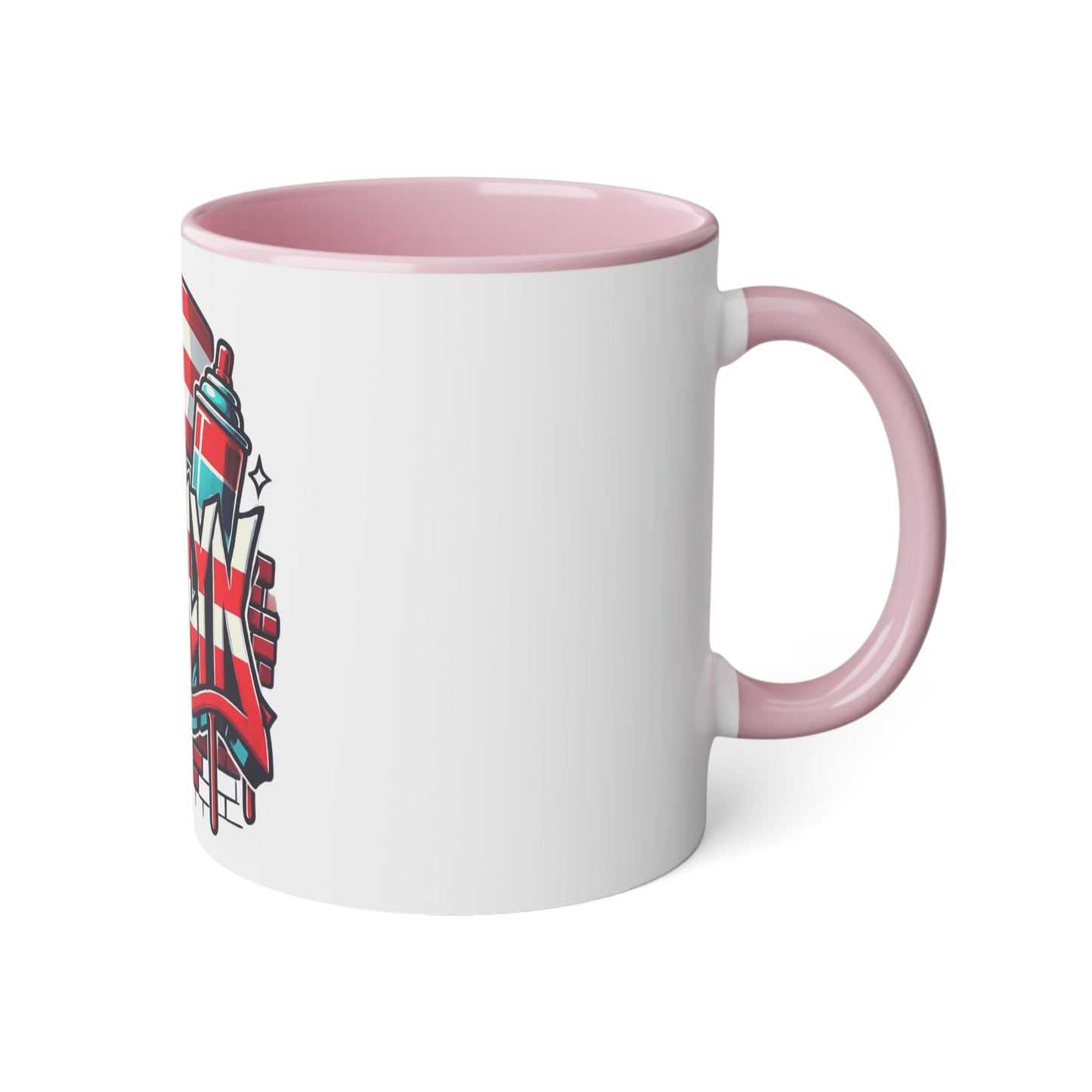 Herencia de Puerto Rico Brooklyn Street Art Mug, Perfect for Coffee Lovers, Urban Decor, Gift for New Yorkers, Retro Art Collectible - Metamorphosis Creations