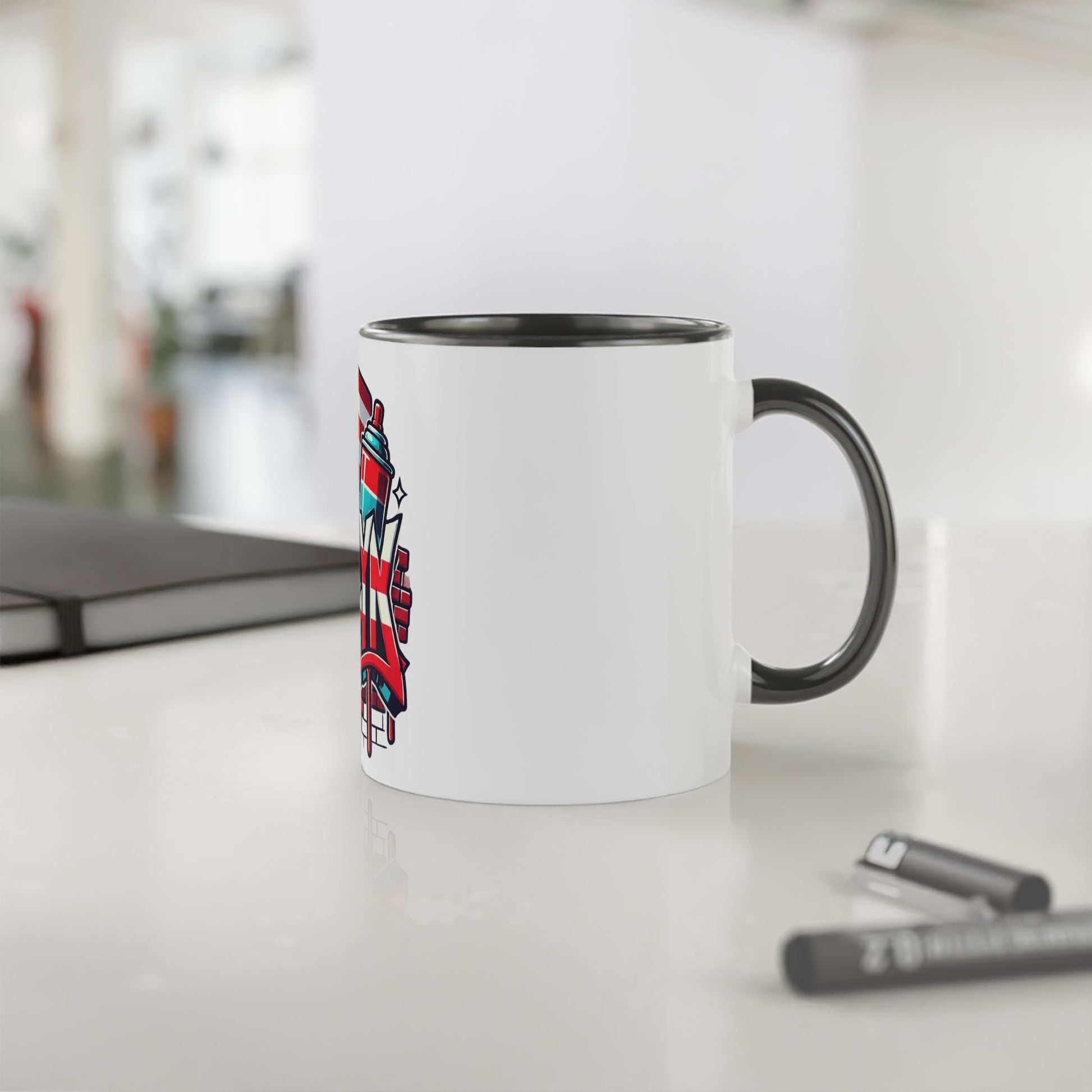 Herencia de Puerto Rico Brooklyn Street Art Mug, Perfect for Coffee Lovers, Urban Decor, Gift for New Yorkers, Retro Art Collectible - Metamorphosis Creations