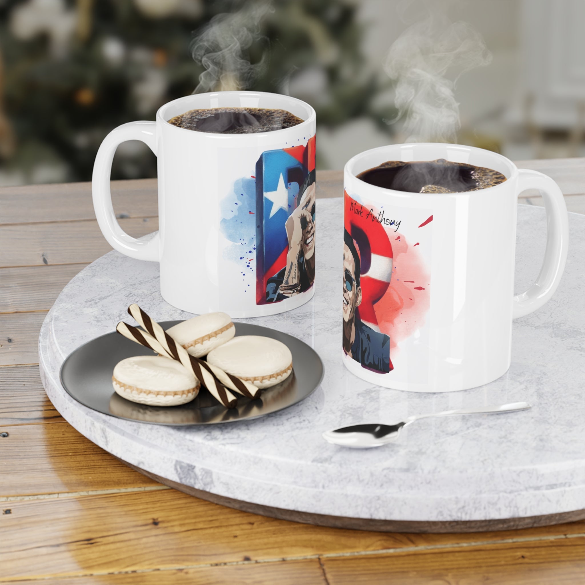 Herencia de Puerto Rico Mug. Latino Pride Ceramic Mug - Colorful Puerto Rican Art, Unique Gift for Coffee Lovers, Hispanic Heritage, Birthday, Home Decor - Metamorphosis Creations