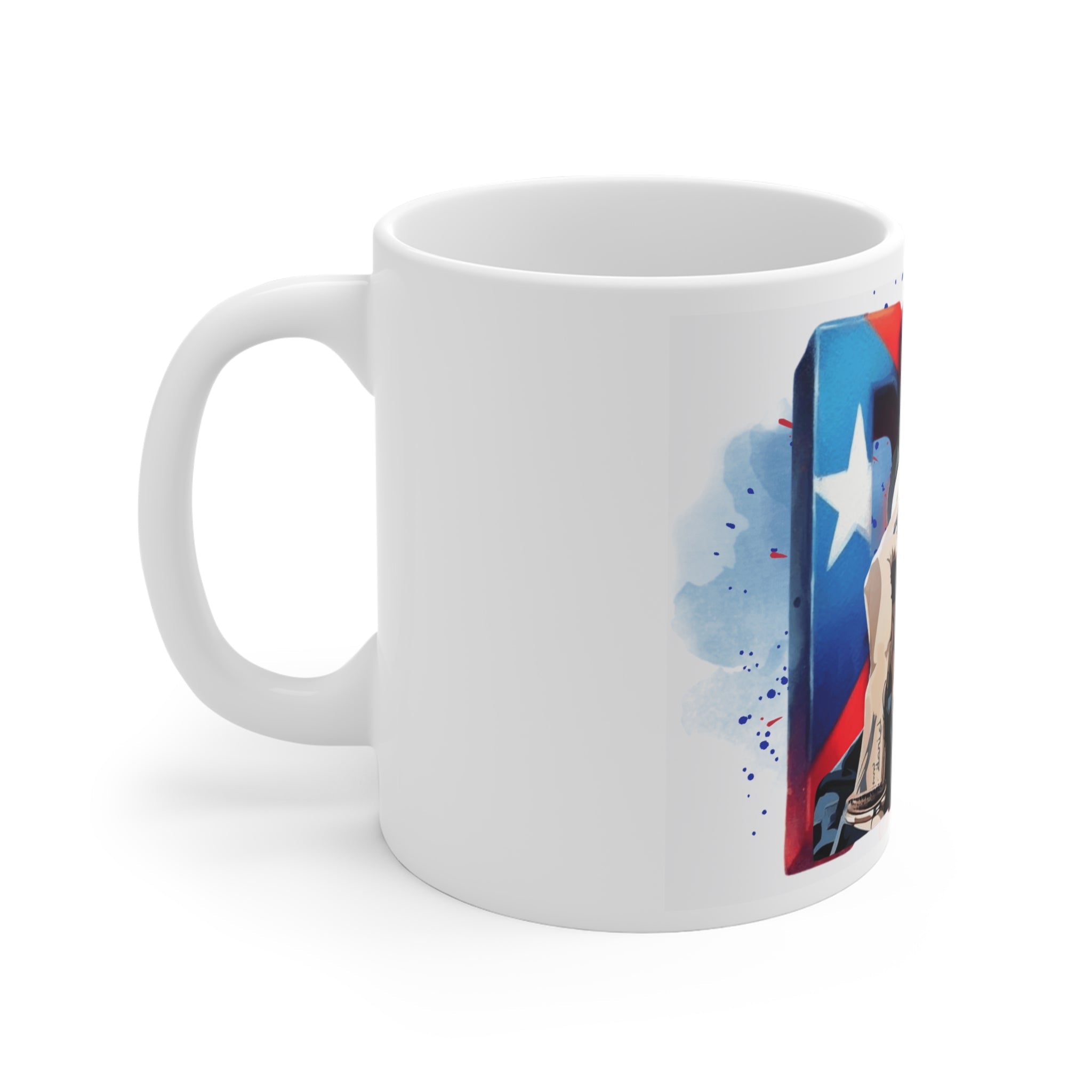 Herencia de Puerto Rico Mug. Latino Pride Ceramic Mug - Colorful Puerto Rican Art, Unique Gift for Coffee Lovers, Hispanic Heritage, Birthday, Home Decor - Metamorphosis Creations