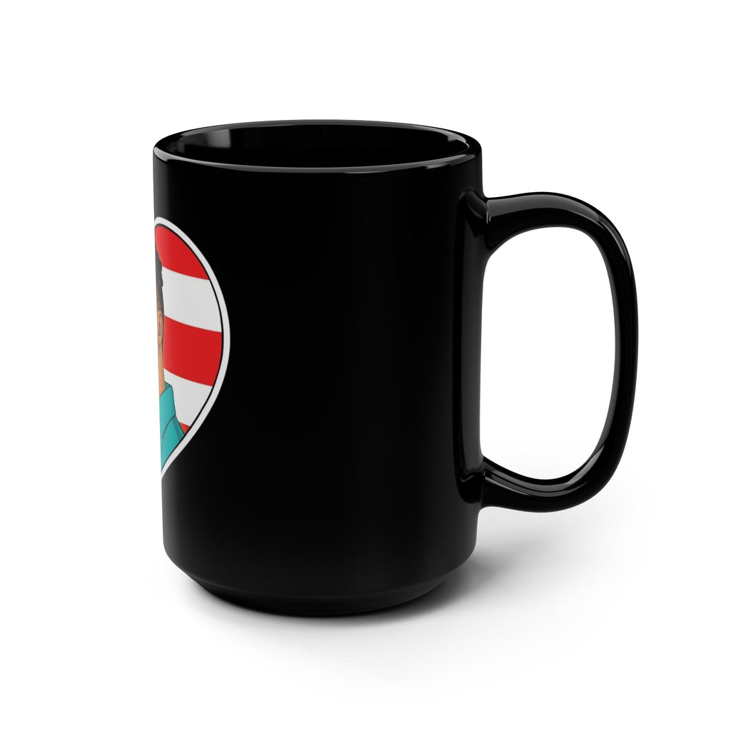 Herencia de Puerto Rico Mug Patriotic Heart Black Mug, 15oz - Perfect Gift for Puerto Rican Culture Lovers, Coffee Mug, Unique Tea Cup, Custom Drinkware, Heritage [...] - Metamorphosis Creations