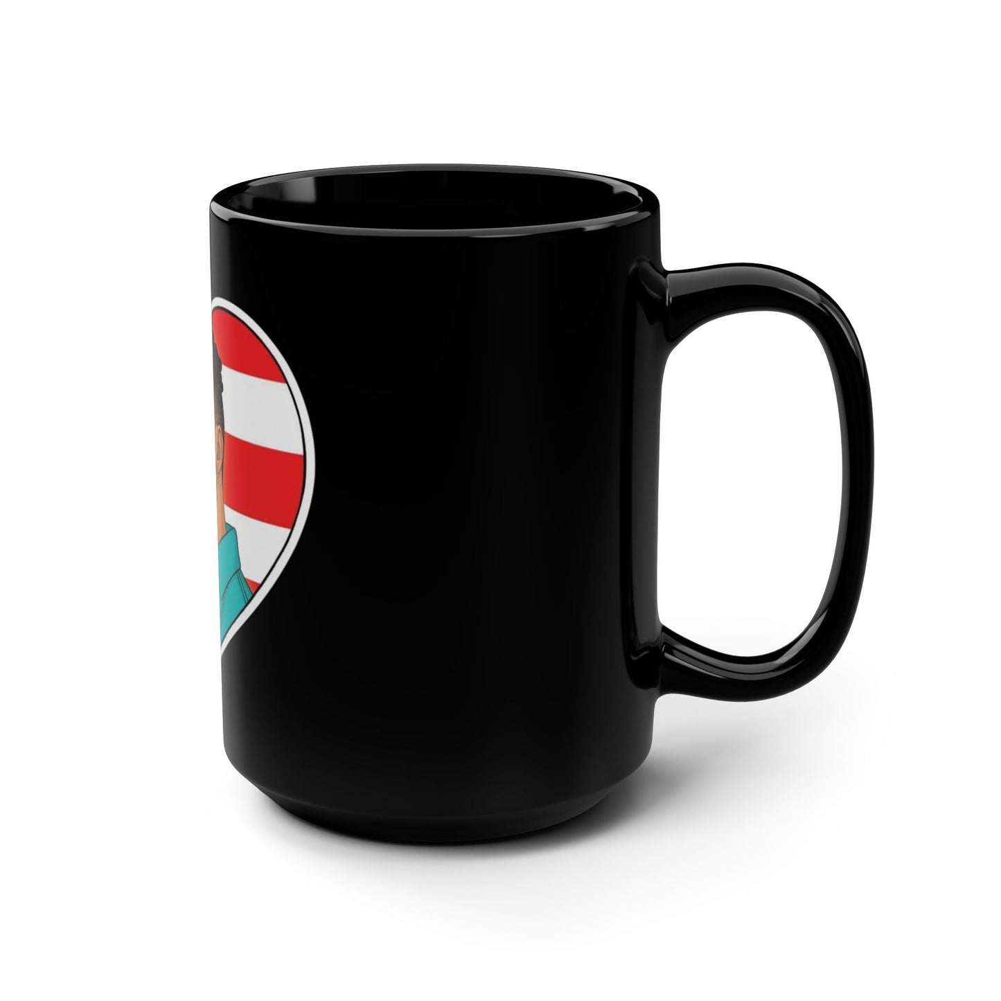 Herencia de Puerto Rico Mug Patriotic Heart Black Mug, 15oz - Perfect Gift for Puerto Rican Culture Lovers, Coffee Mug, Unique Tea Cup, Custom Drinkware, Heritage [...] - Metamorphosis Creations