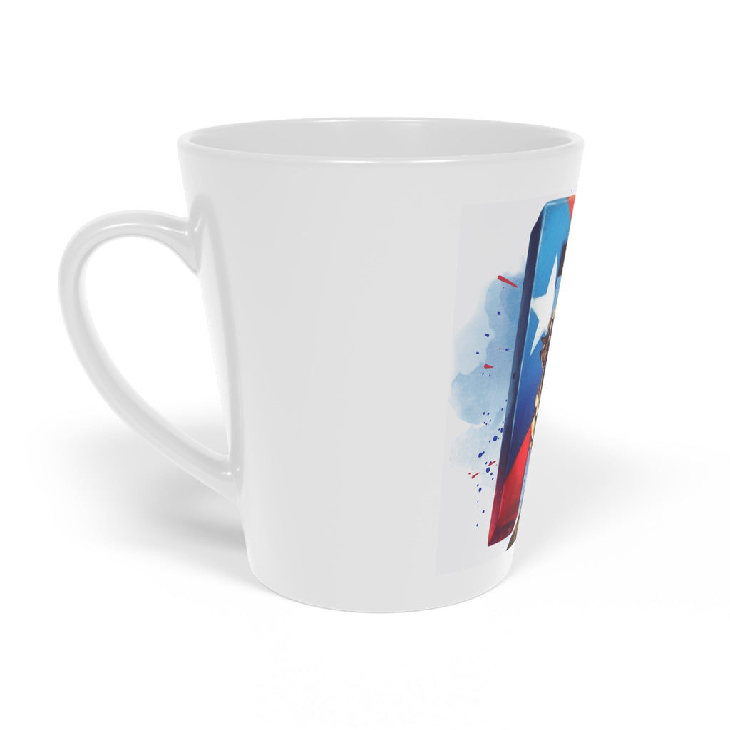 Herencia de Puerto Rico Mug PR Pride Latte Mug - 12oz, Puerto Rican Gift, Latina Artsy Mug, Colorful Coffee Cup, Unique Home Decor - Metamorphosis Creations