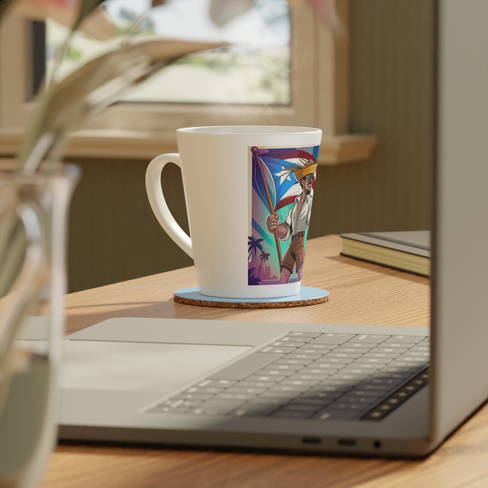 Herencia de Puerto Rico Mug Pride Latte Mug, 12oz – Vibrant Coffee Cup for Coffee Lovers, Perfect Gift for Cuban Heritage Celebrations, Birthday Gift, Home Decor - Metamorphosis Creations
