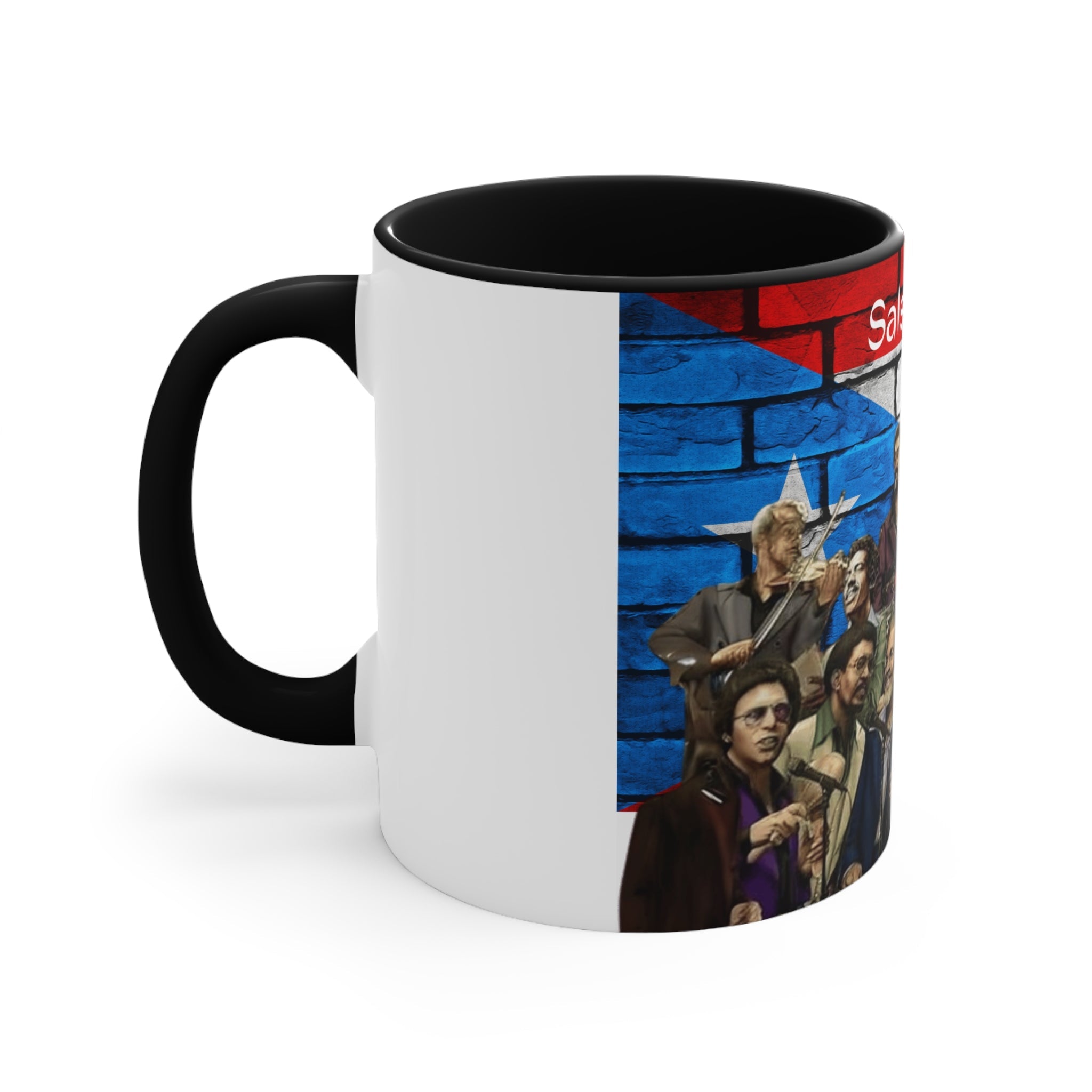 Herencia de Puerto Rico Salsa Brava Coffee Mug - Colorful Accent Drinkware, Gift for Music Lovers, Vibrant Kitchen Decor, Unique Art Mug, Celebration Gift - Metamorphosis Creations