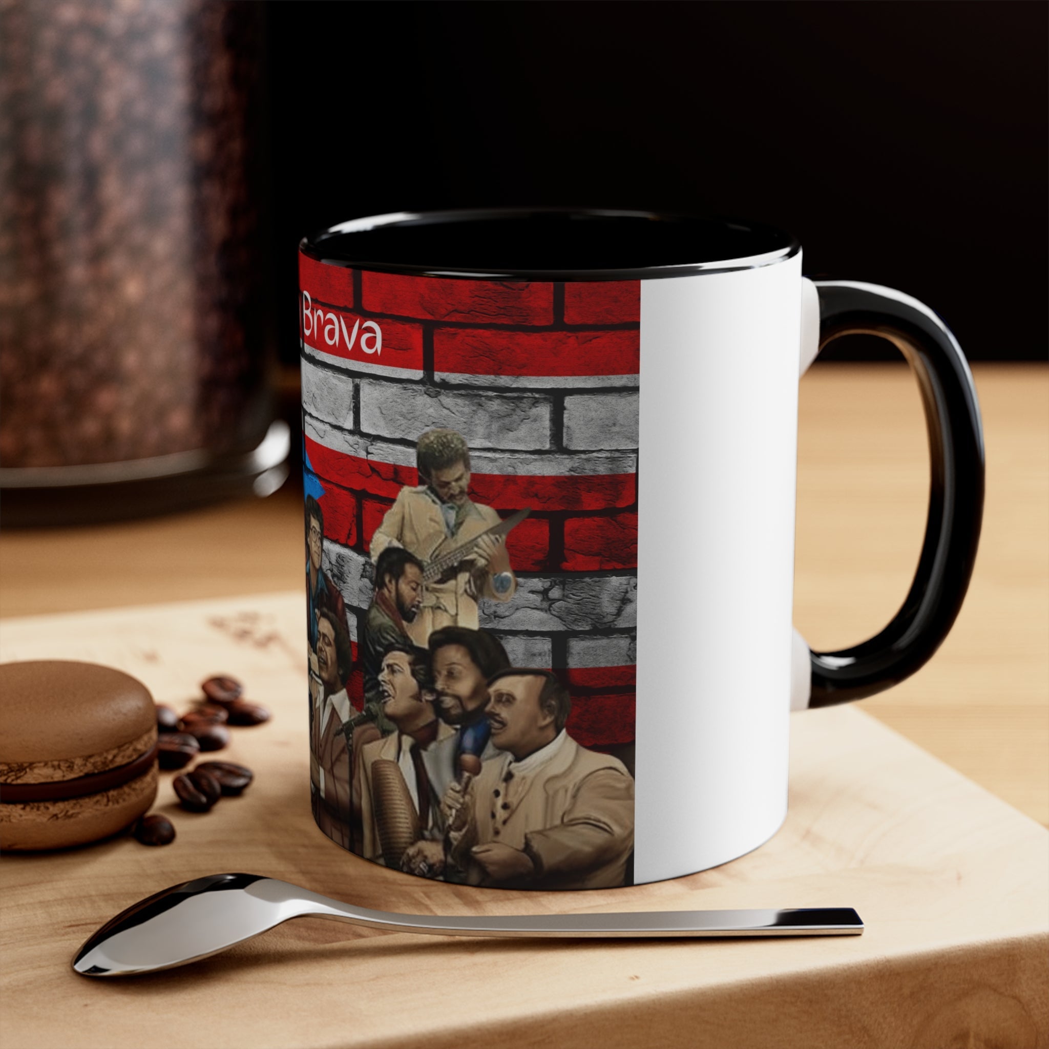 Herencia de Puerto Rico Salsa Brava Coffee Mug - Colorful Accent Drinkware, Gift for Music Lovers, Vibrant Kitchen Decor, Unique Art Mug, Celebration Gift - Metamorphosis Creations