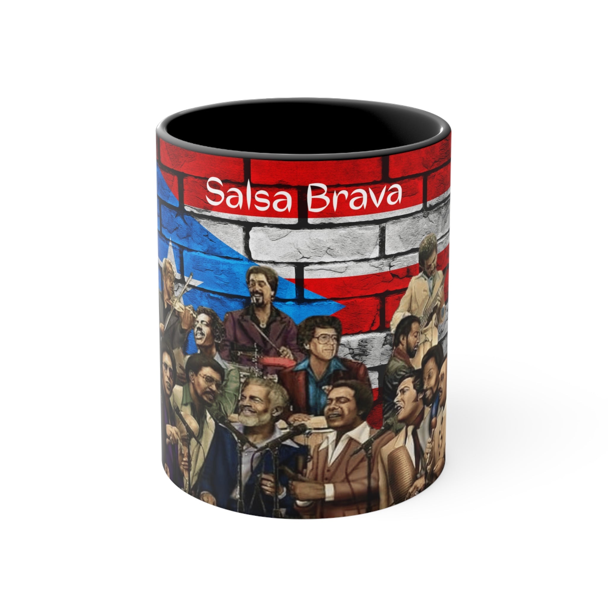 Herencia de Puerto Rico Salsa Brava Coffee Mug - Colorful Accent Drinkware, Gift for Music Lovers, Vibrant Kitchen Decor, Unique Art Mug, Celebration Gift - Metamorphosis Creations