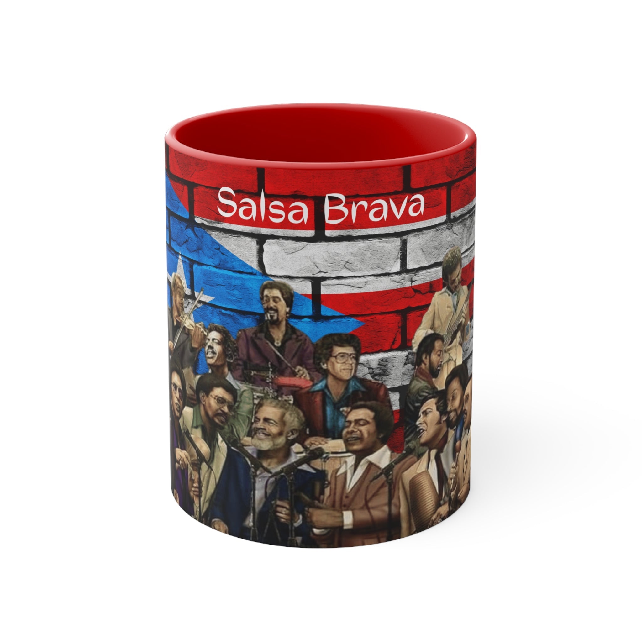 Herencia de Puerto Rico Salsa Brava Coffee Mug - Colorful Accent Drinkware, Gift for Music Lovers, Vibrant Kitchen Decor, Unique Art Mug, Celebration Gift - Metamorphosis Creations