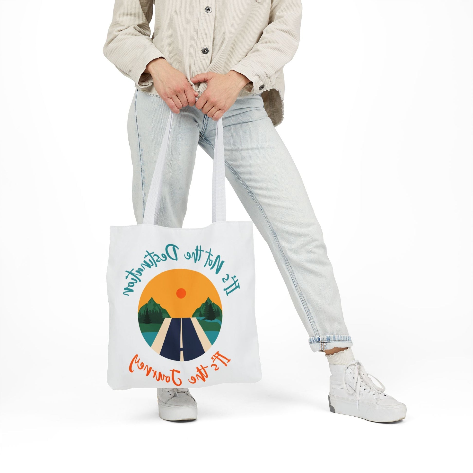Inspirational Canvas Tote Bag – Perfect for Everyday Adventures, Eco - Friendly Shopping, Beach Days, Travel Companion, Gift for Wanderlust - Metamorphosis Creations