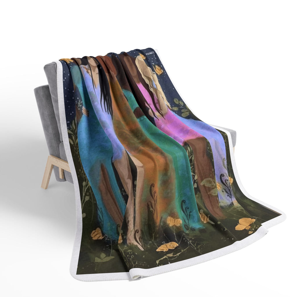 Inspirational Sherpa Fleece Throw Blanket – Cozy Boho Decor, Motivational Quote Gift - Metamorphosis Creations