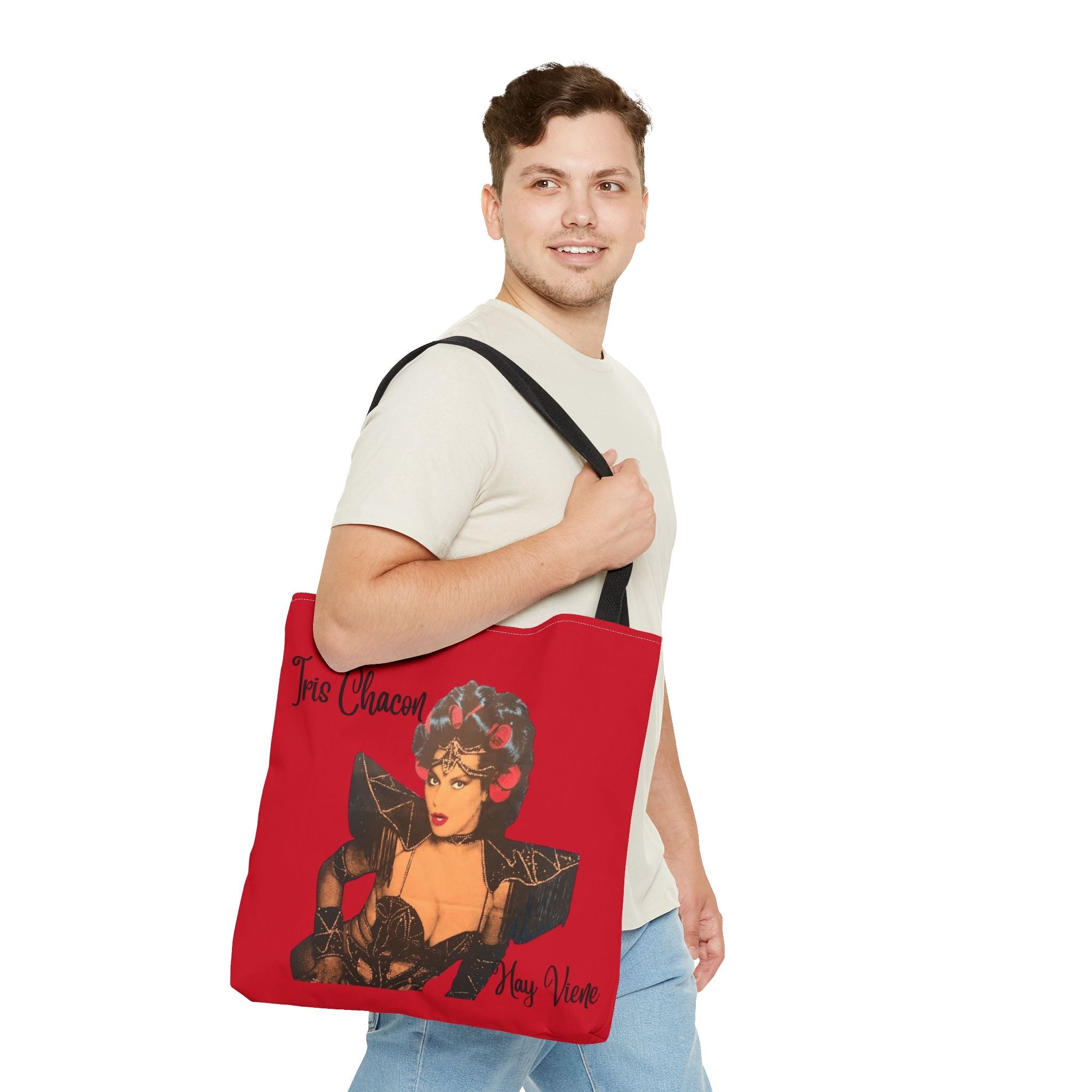 Iris Chacon Boricua Pride Bold Vintage - Inspired Tote Bag, Chic Fashion Accessory, Everyday Use, Gift for Her, Shopping, Travel, Artsy Style - Metamorphosis Creations
