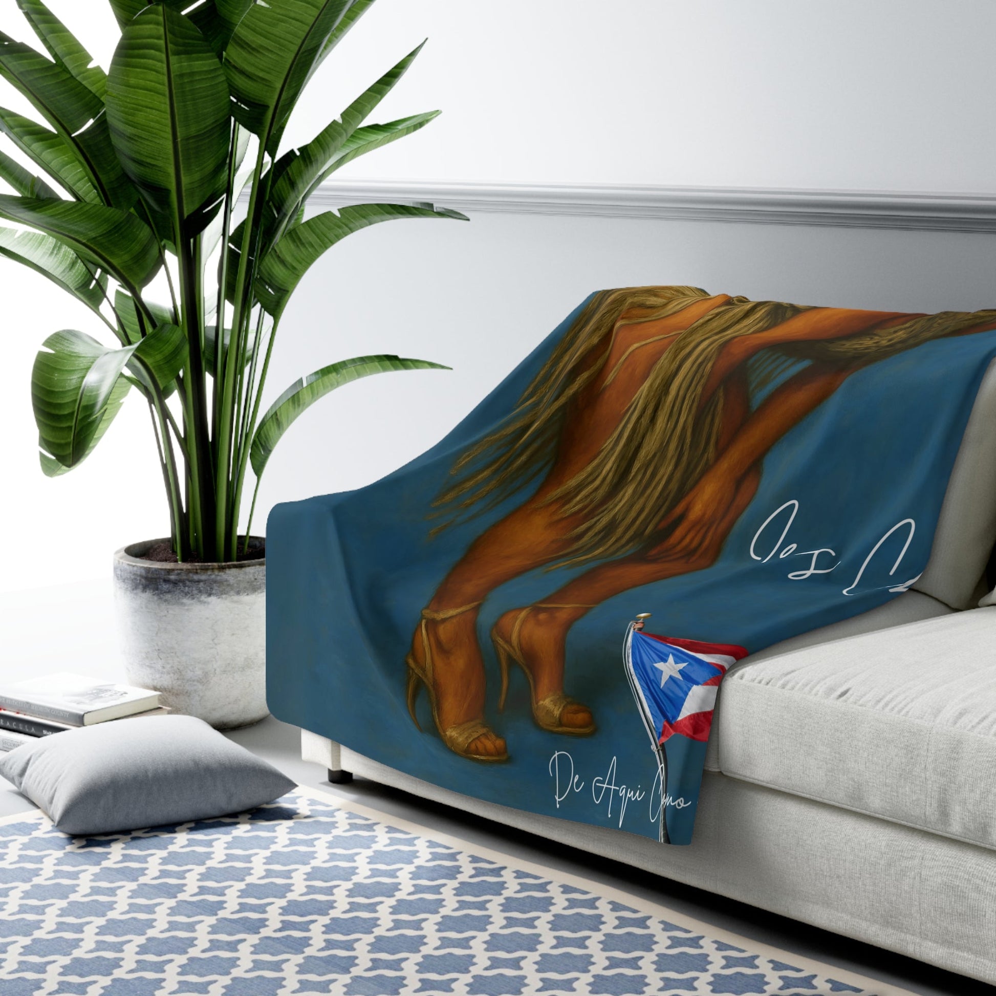 Iris Chacón Iconic Tribute Blanket – Puerto Rican Queen of the Stage - Metamorphosis Creations