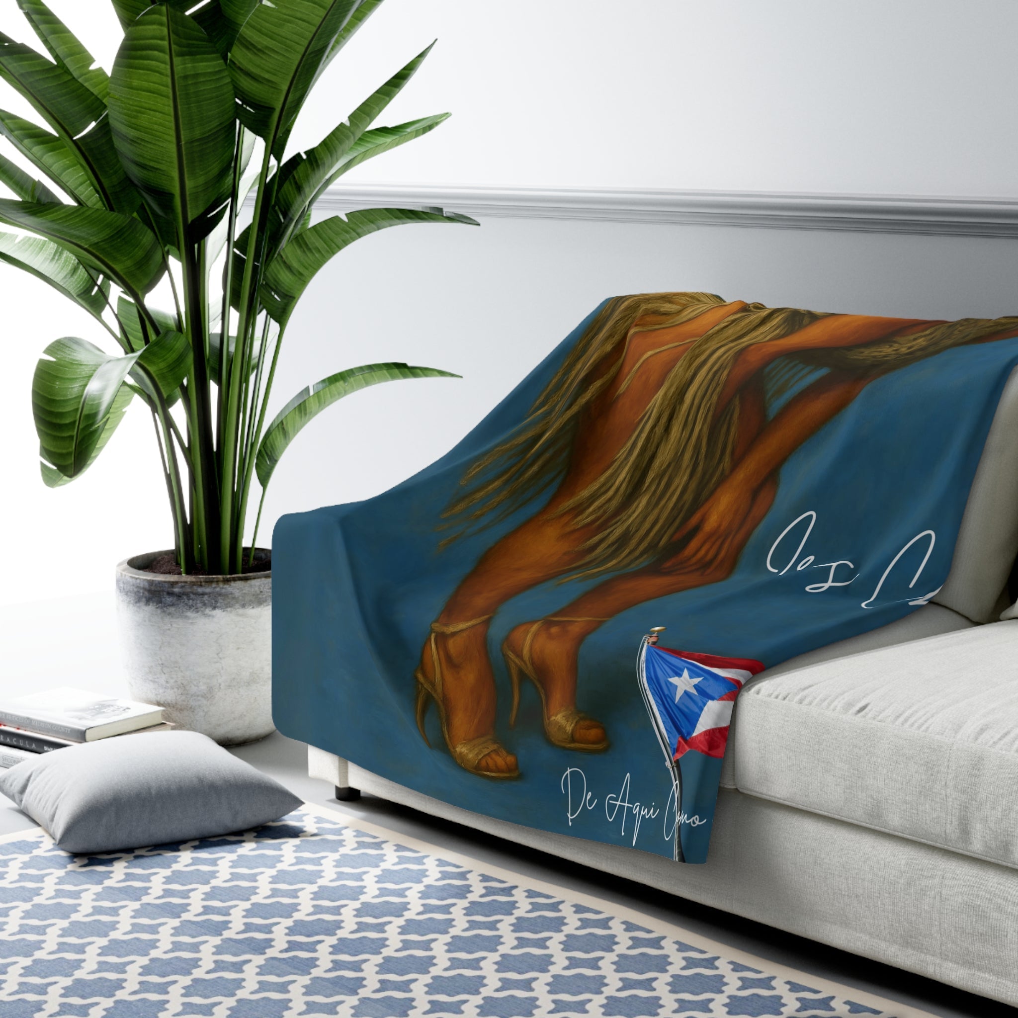 Iris Chacón Iconic Tribute Blanket – Puerto Rican Queen of the Stage - Metamorphosis Creations