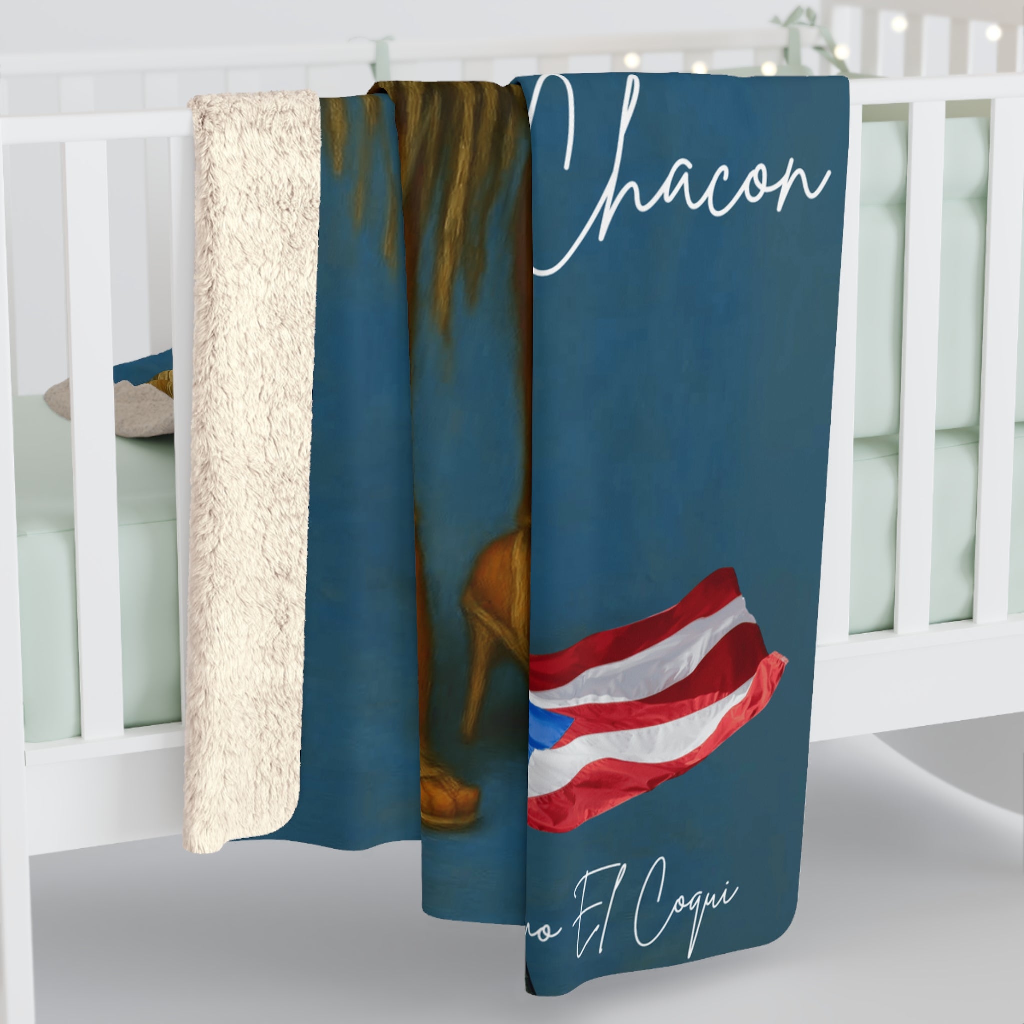 Iris Chacón Iconic Tribute Blanket – Puerto Rican Queen of the Stage - Metamorphosis Creations