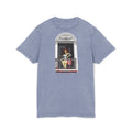 Iris Chacon Orgullo Boricua Chic Acid Washed Tee featuring Balcony Art, Stylish Casual T-Shirt, Graphic Tee for Art Lovers, Cozy Summer Top, - Metamorphosis Creations