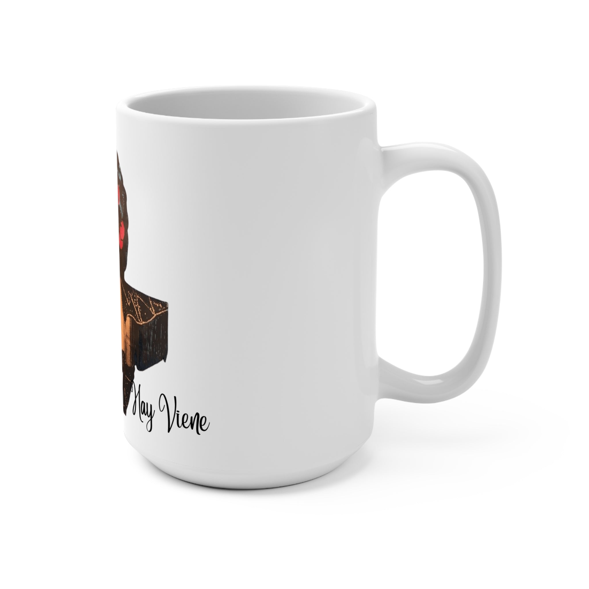 Iris Chacon Orgullo Boricua Chic Vintage - Inspired Mug, 15oz Coffee Mug, Statement Mug, Unique Gift for Her, Fun Home Decor, Retro - Metamorphosis Creations