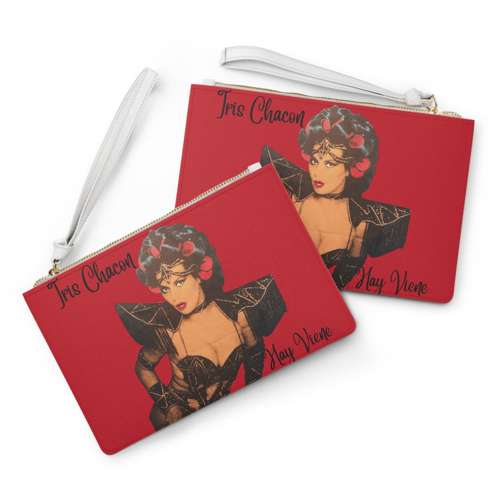 Iris Chacon Orgullo Boricua Glamorous Retro Clutch Bag | Chic Handbag for Night Out | Tris Chacon Inspired | Statement Accessory for Fashion Lovers - Metamorphosis Creations