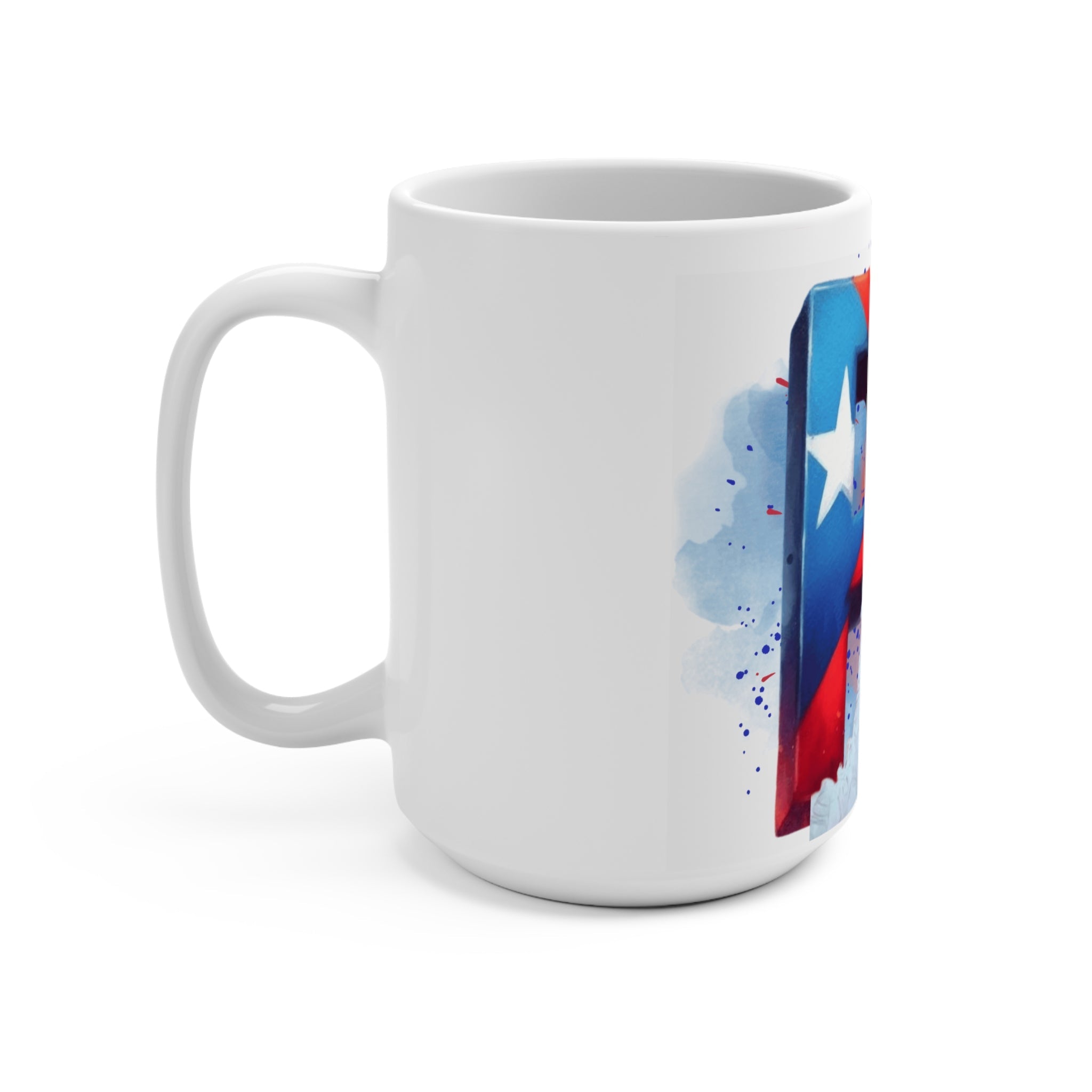 Iris Chacon Puerto Rico Pride Mug, 15oz Coffee Cup, Hispanic Heritage Gift, Latinx Celebration, Caribbean Culture Drinkware, Colorful Artwork - Metamorphosis Creations