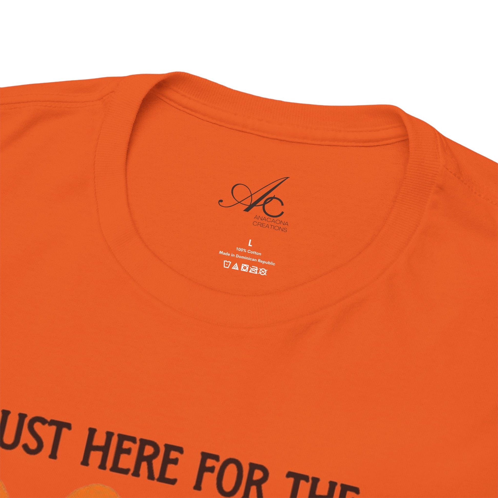 Just Here for the Boos Halloween Tee, Funny Ghost Shirt, Unisex Cotton T-Shirt, Spooky Party Apparel, Halloween Costume Top - Metamorphosis Creations