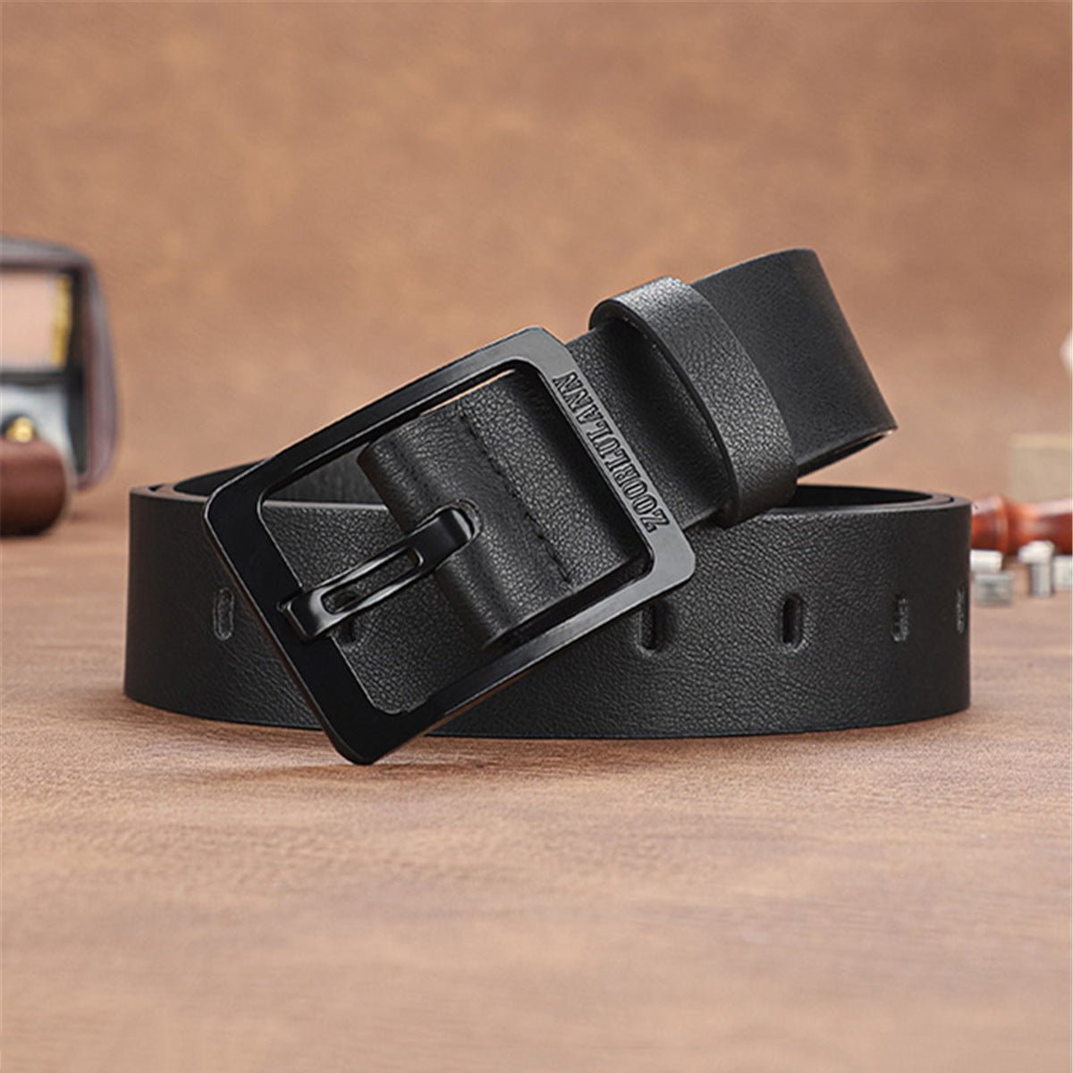 Large Dial Fashion Double - layer Square Shell Orange Line Belt Eagle Wallet Business 5 Pieces Gift Set - Metamorphosis Creations