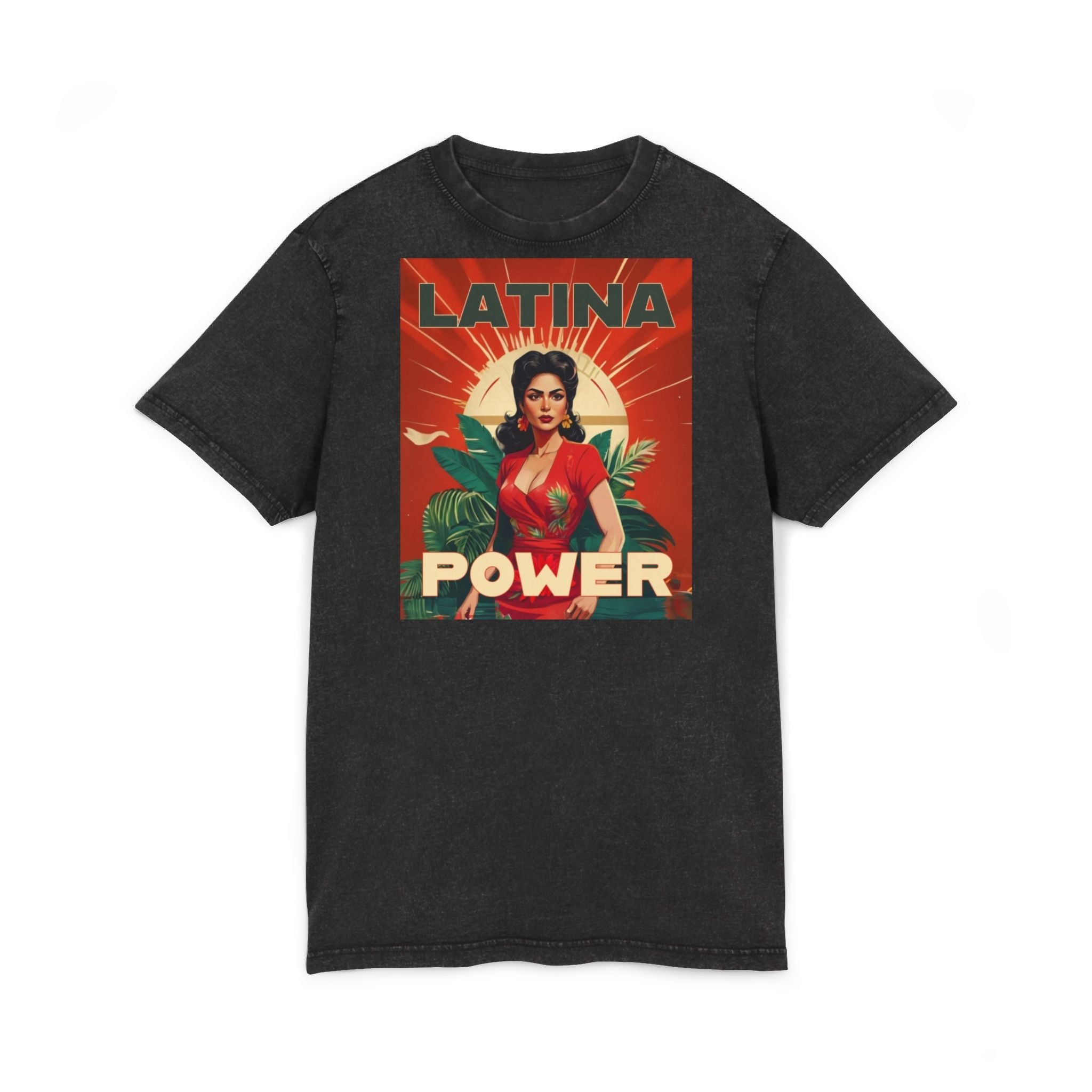Latina Power Acid Washed Tee | Vintage Inspired Graphic Tee, Women's Empowerment Shirt, Legalize It Fashion, Gift for Her - Metamorphosis Creations