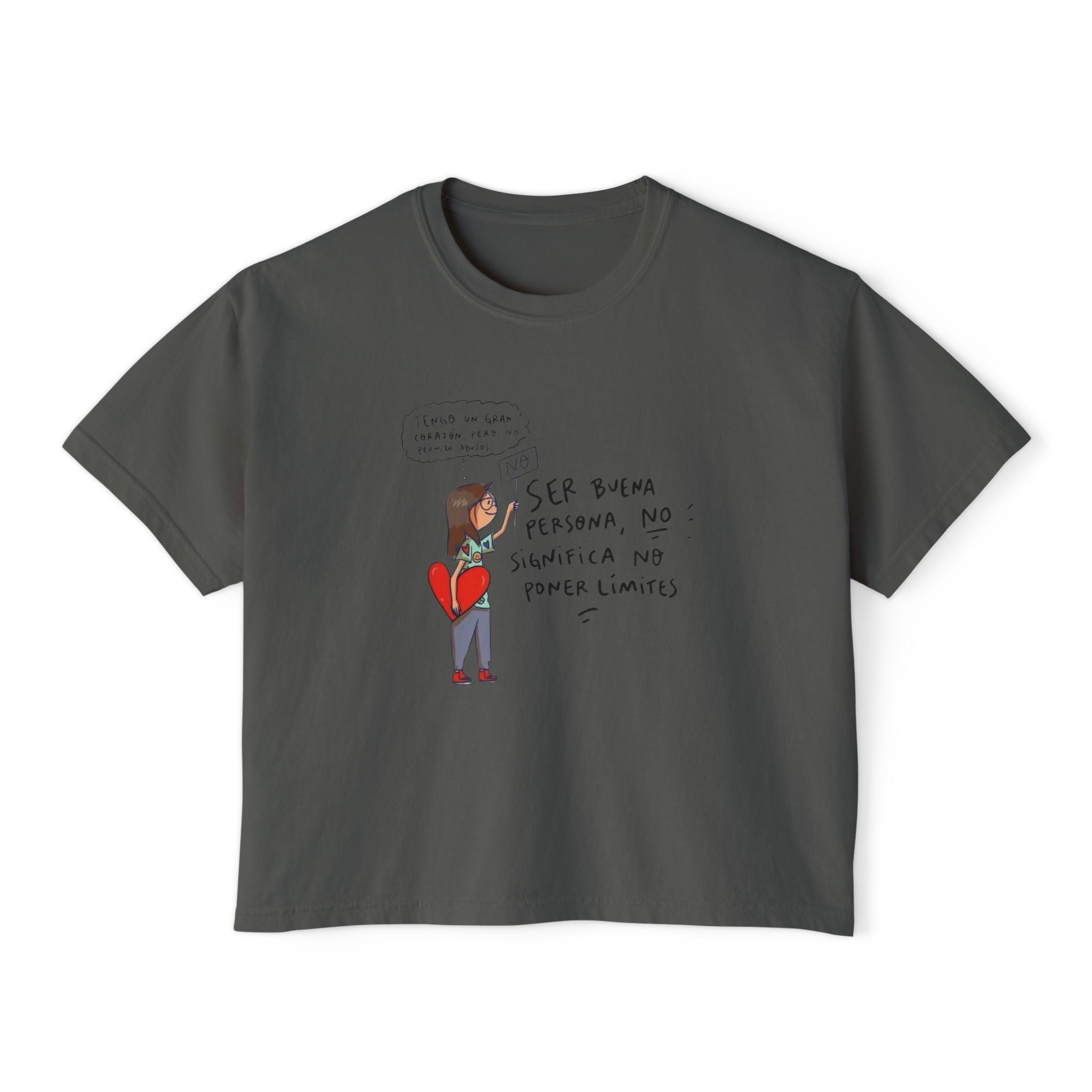 Let your outfit reflect your inner peace. Heartfelt Inspirational Women's Boxy Tee, Casual T-Shirt, Gift for Her, Empowering Top, Everyday Wear, Self - Love Vibes - Metamorphosis Creations