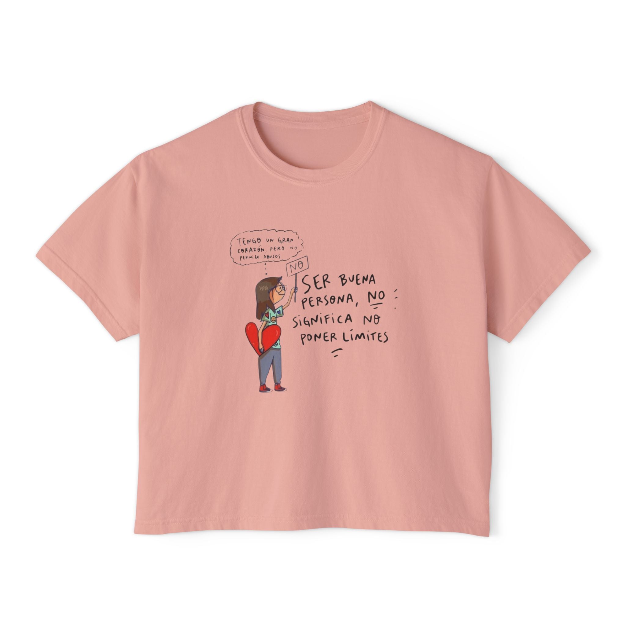 Let your outfit reflect your inner peace. Heartfelt Inspirational Women's Boxy Tee, Casual T-Shirt, Gift for Her, Empowering Top, Everyday Wear, Self - Love Vibes - Metamorphosis Creations