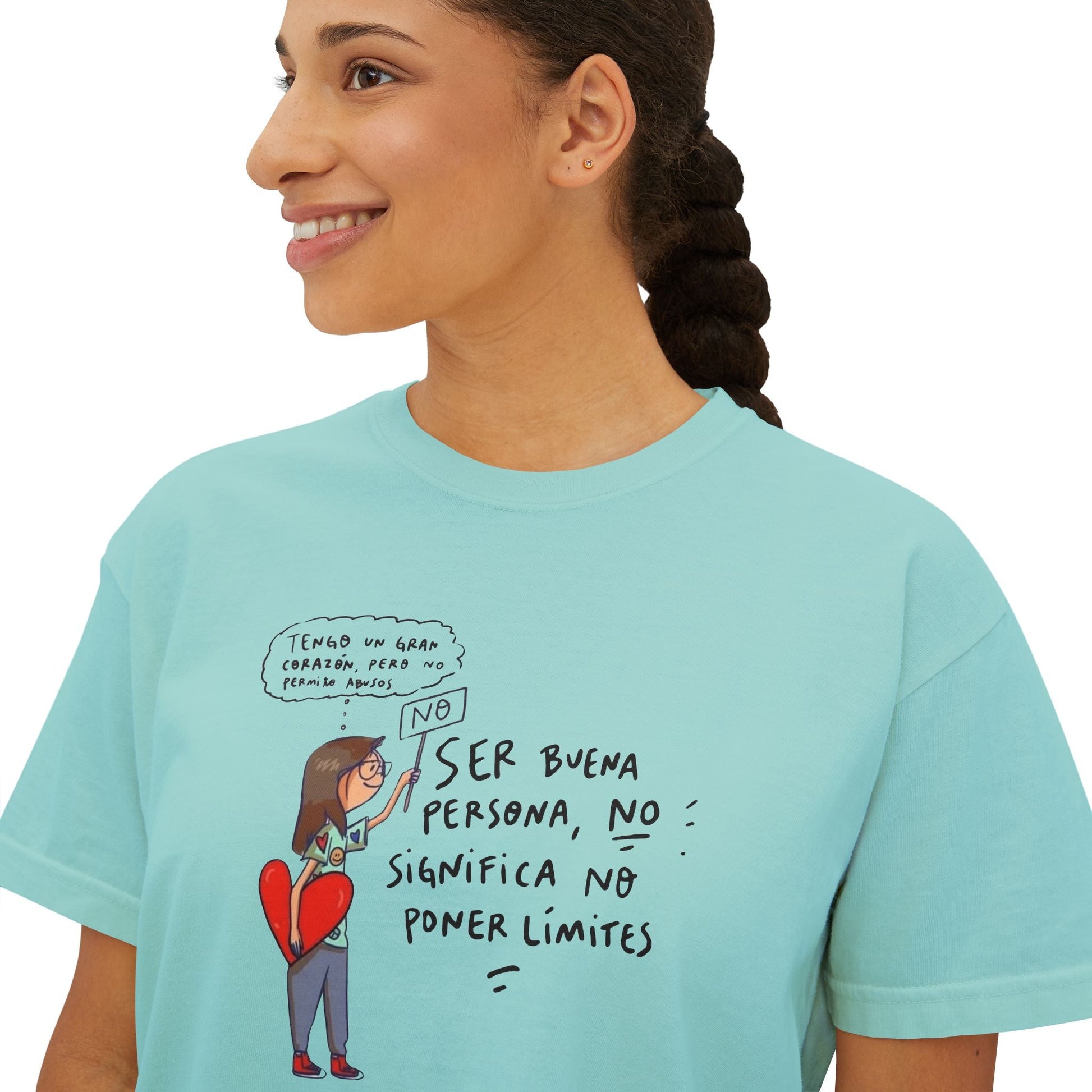 Let your outfit reflect your inner peace. Heartfelt Inspirational Women's Boxy Tee, Casual T-Shirt, Gift for Her, Empowering Top, Everyday Wear, Self - Love Vibes - Metamorphosis Creations