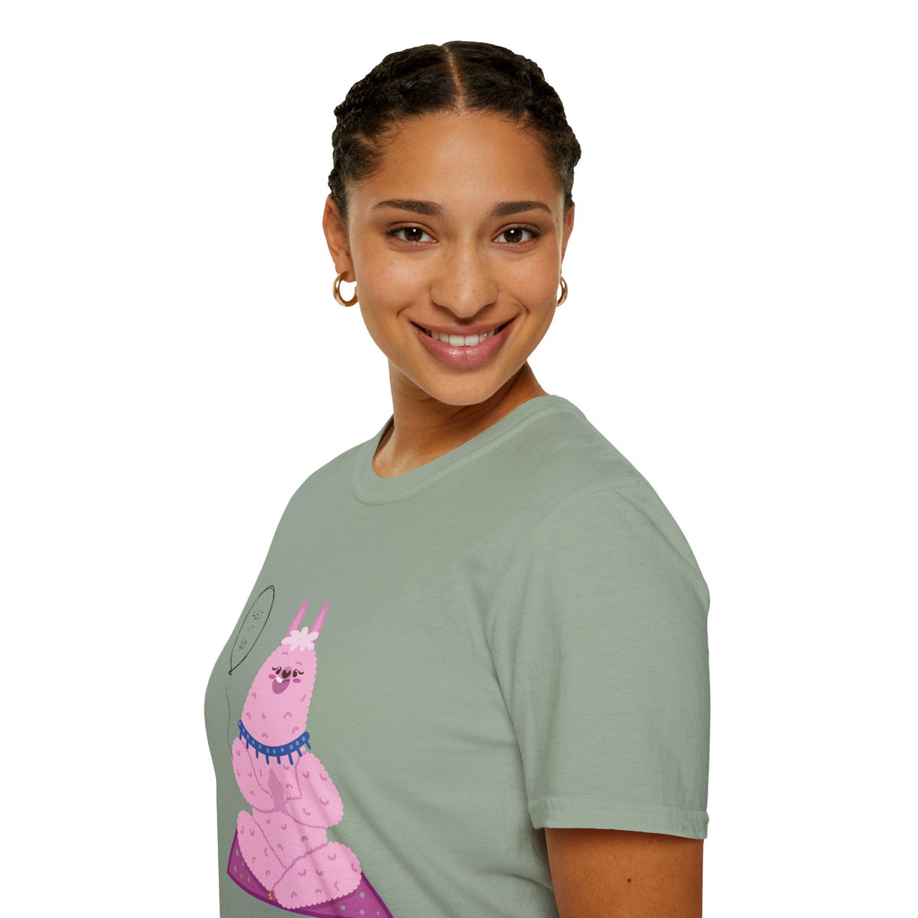 ✨ Let your outfit reflect your inner peace. Meditating Bunny T-Shirt, Softstyle Tee for Relaxation, Chill Vibes Apparel, Perfect Gift for Yoga Lovers, Cute Animal Graphic Tee - Metamorphosis Creations