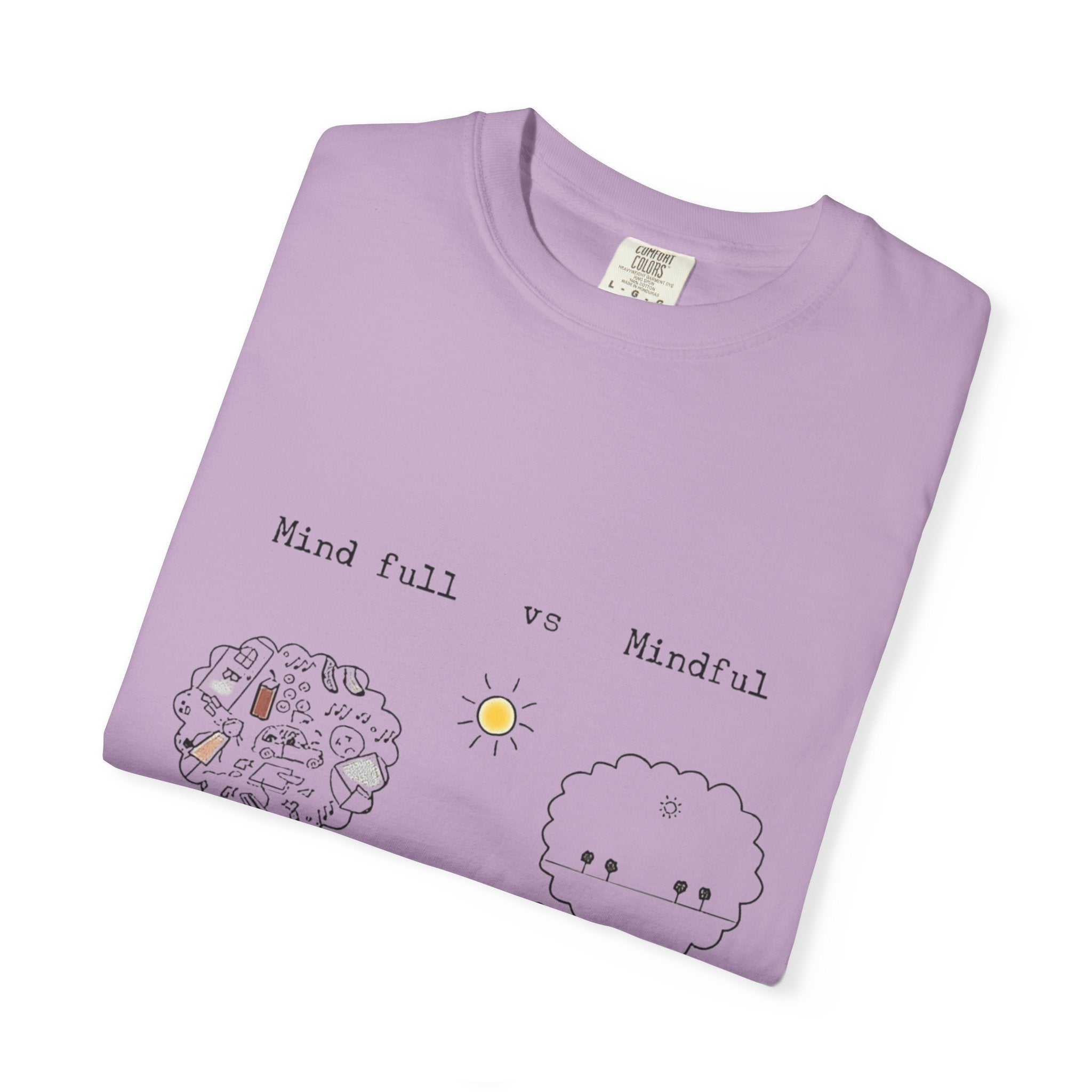 Let your outfit reflect your inner peace. Mindful Living T-Shirt Unisex Tee for Mindfulness, Self - Care, Gift for Yogis, Relaxed Vibe, - Metamorphosis Creations