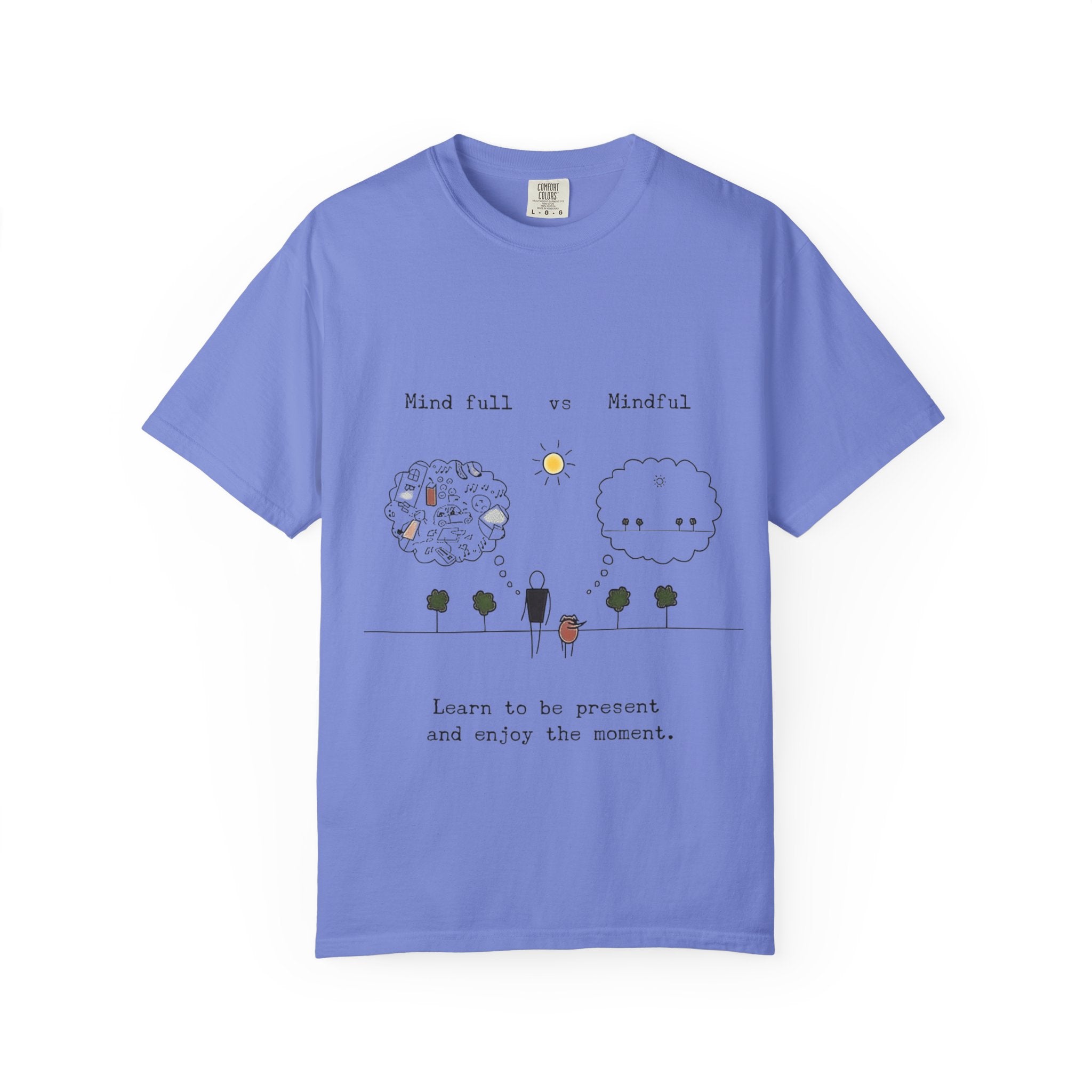Let your outfit reflect your inner peace. Mindful Living T-Shirt Unisex Tee for Mindfulness, Self - Care, Gift for Yogis, Relaxed Vibe, - Metamorphosis Creations